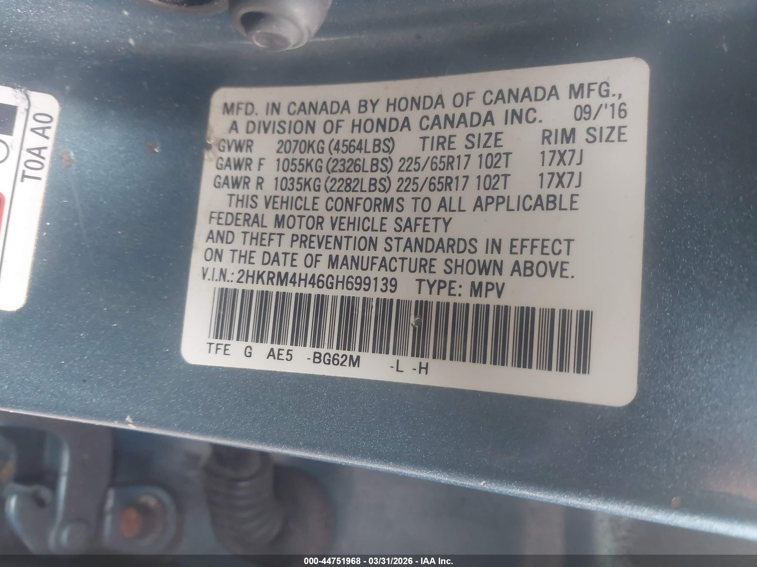 HONDA CR-V image 9