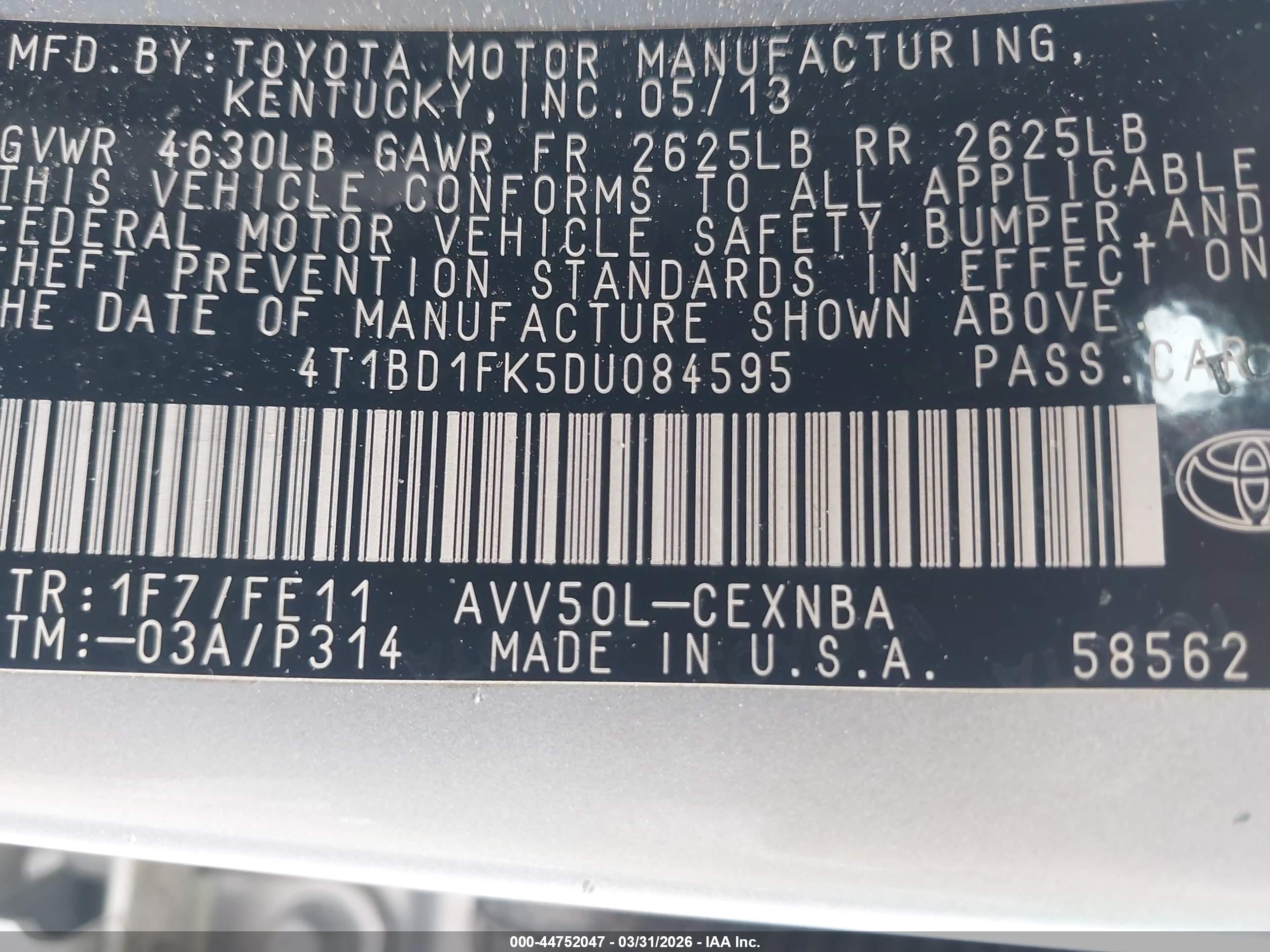 TOYOTA CAMRY image 9