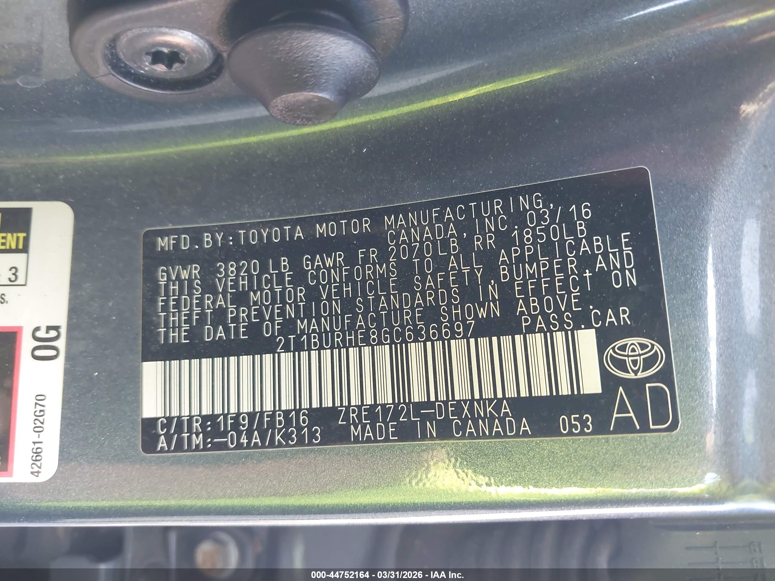 TOYOTA COROLLA image 9