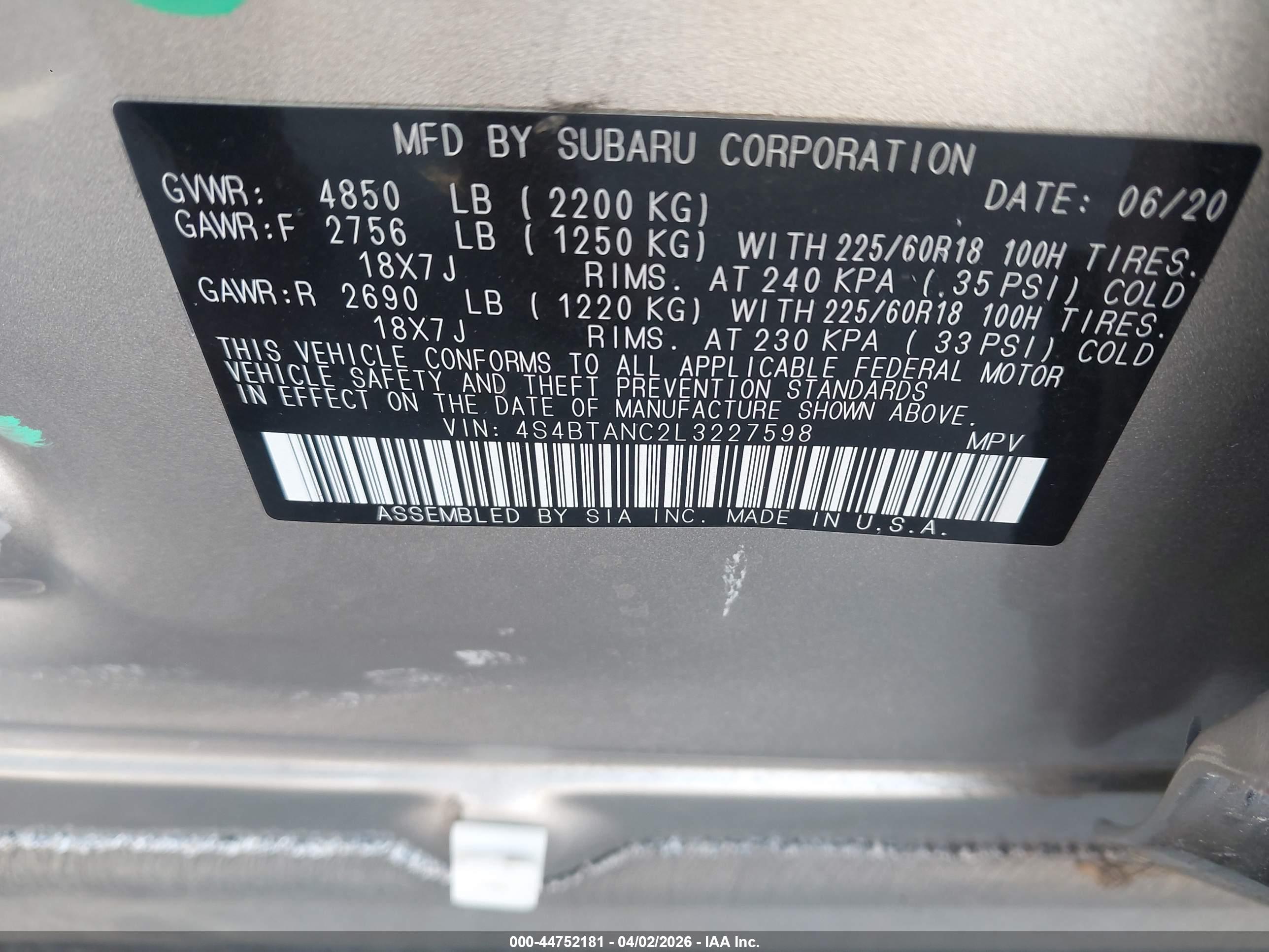 SUBARU OUTBACK image 9