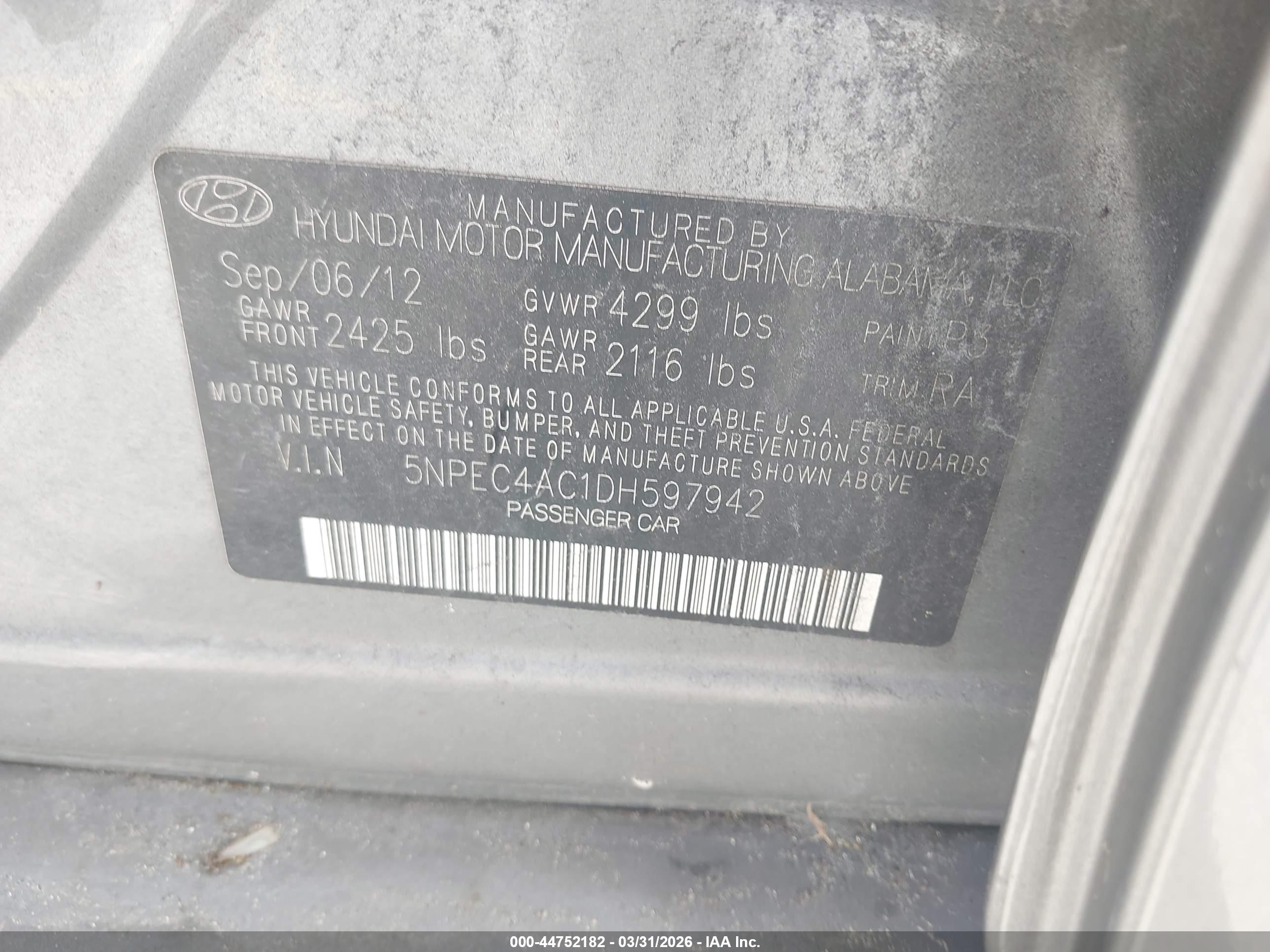 HYUNDAI SONATA image 9