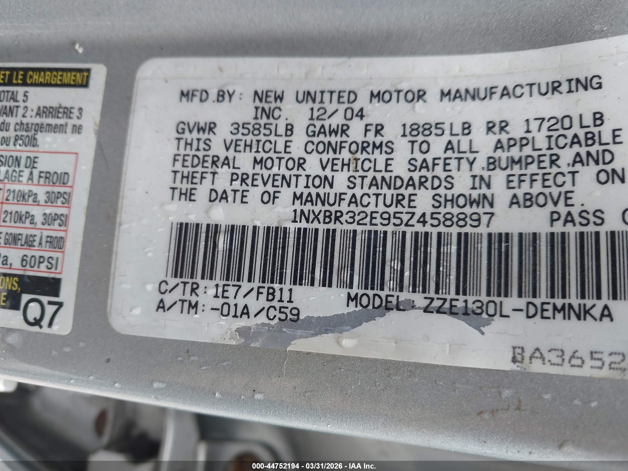 TOYOTA COROLLA image 9