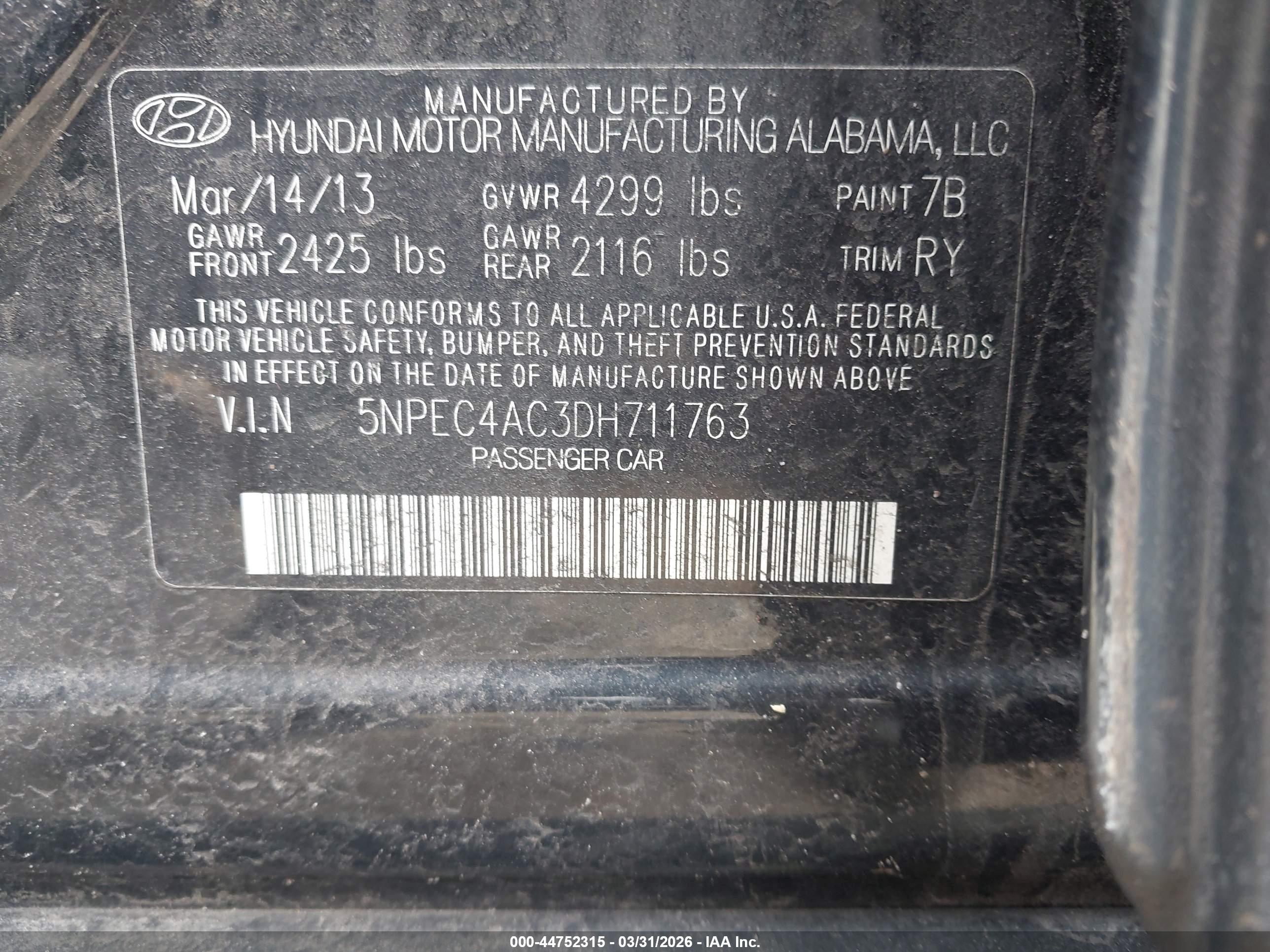 HYUNDAI SONATA image 9