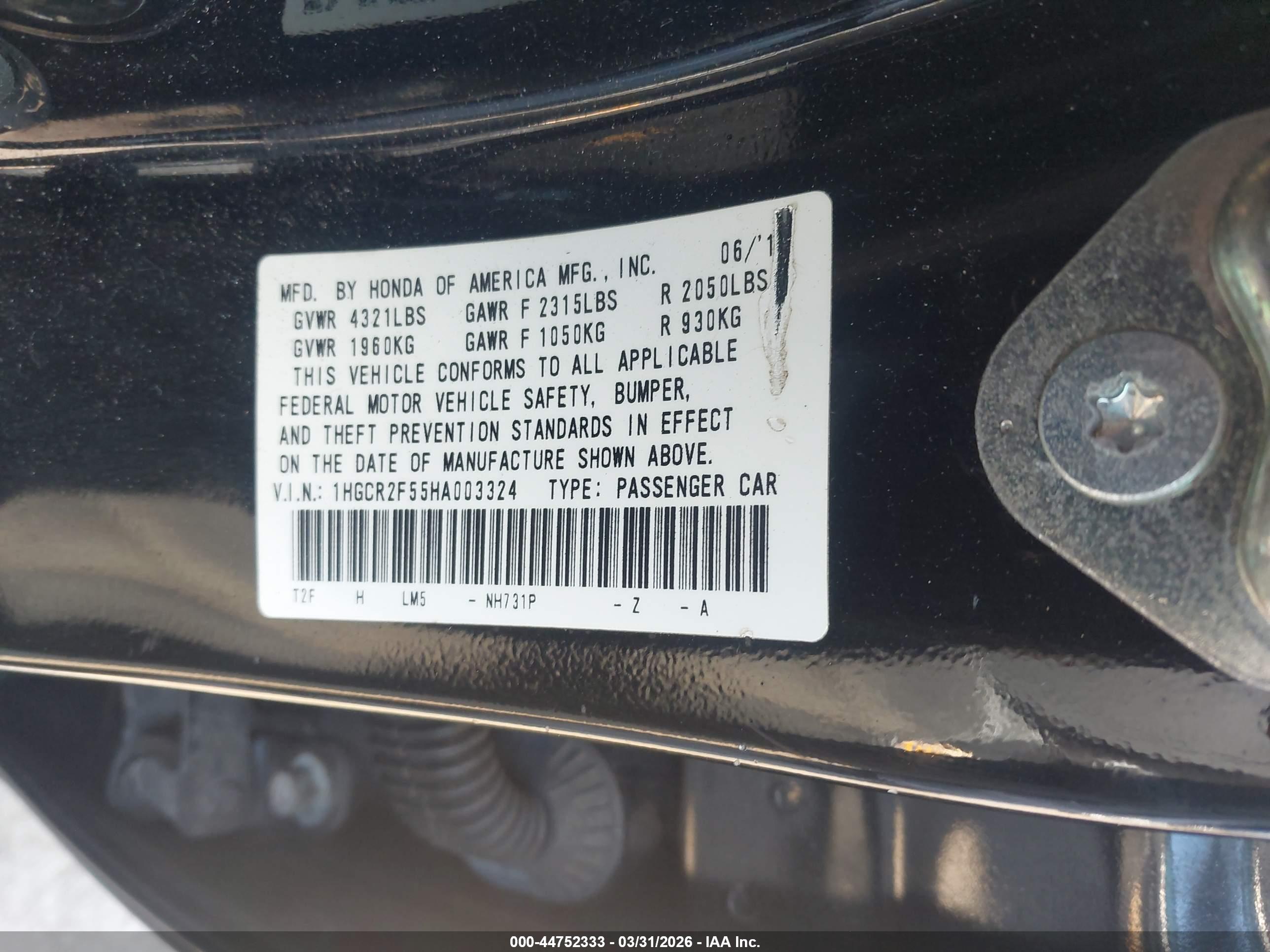 HONDA ACCORD image 9