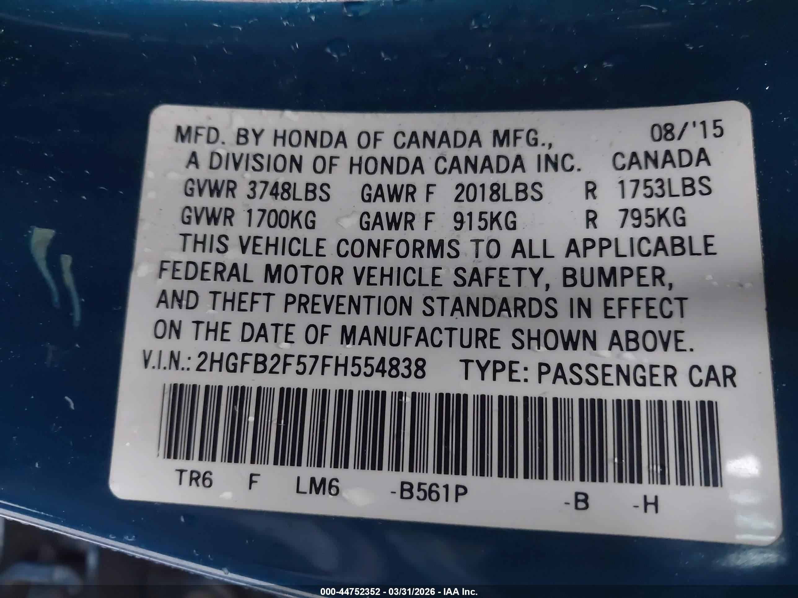 HONDA CIVIC image 9
