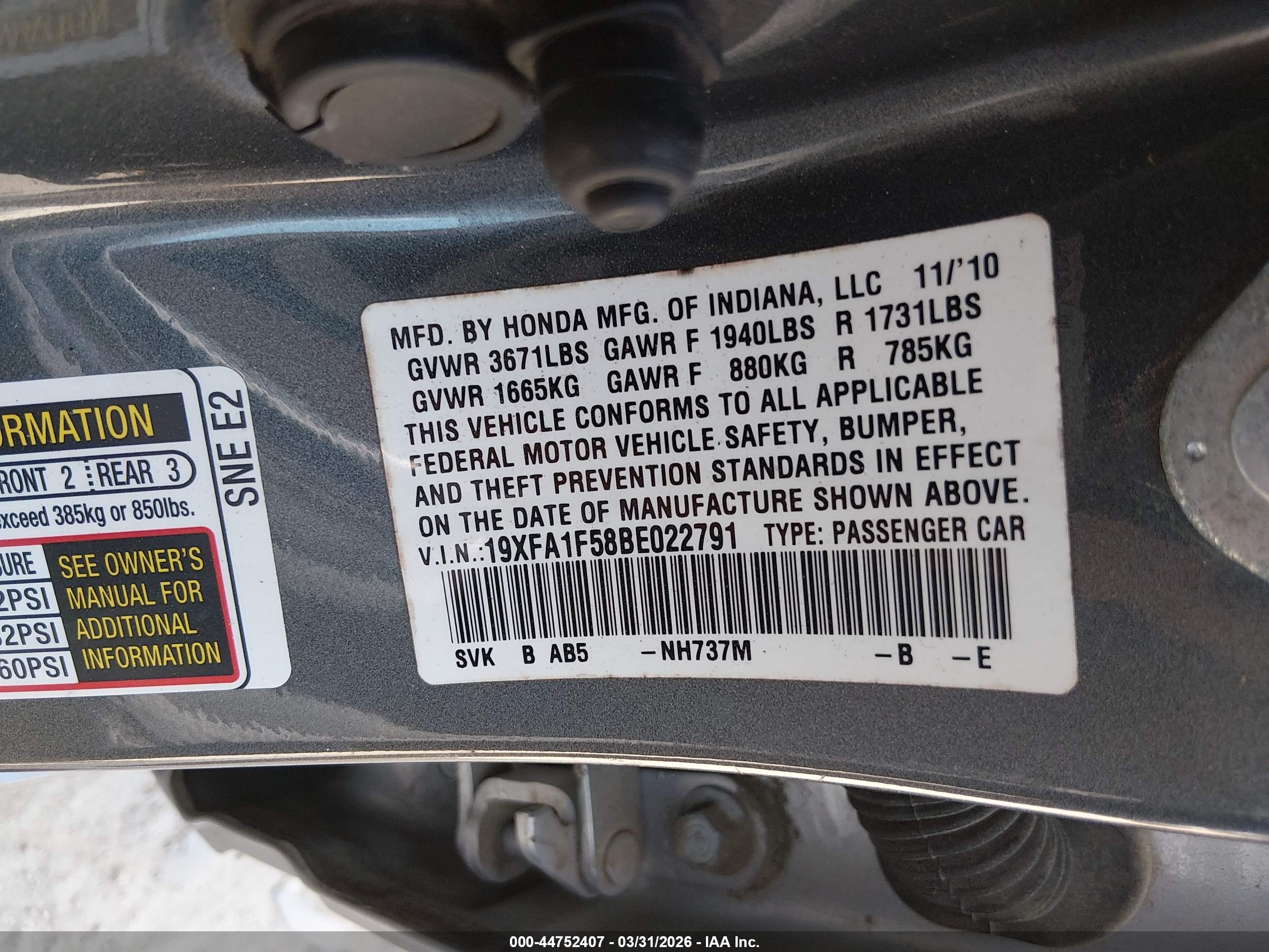 HONDA CIVIC image 9