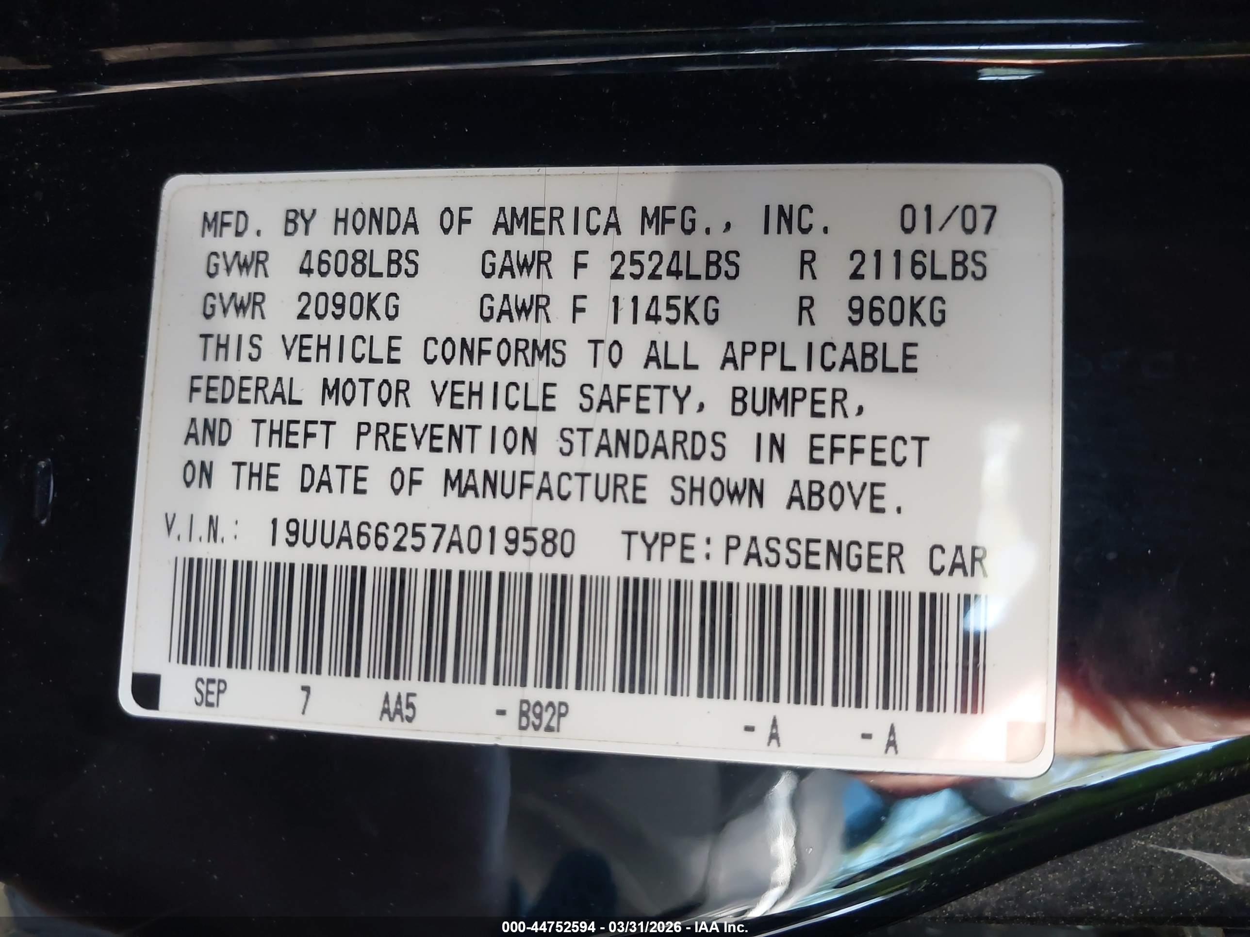 ACURA TL image 9