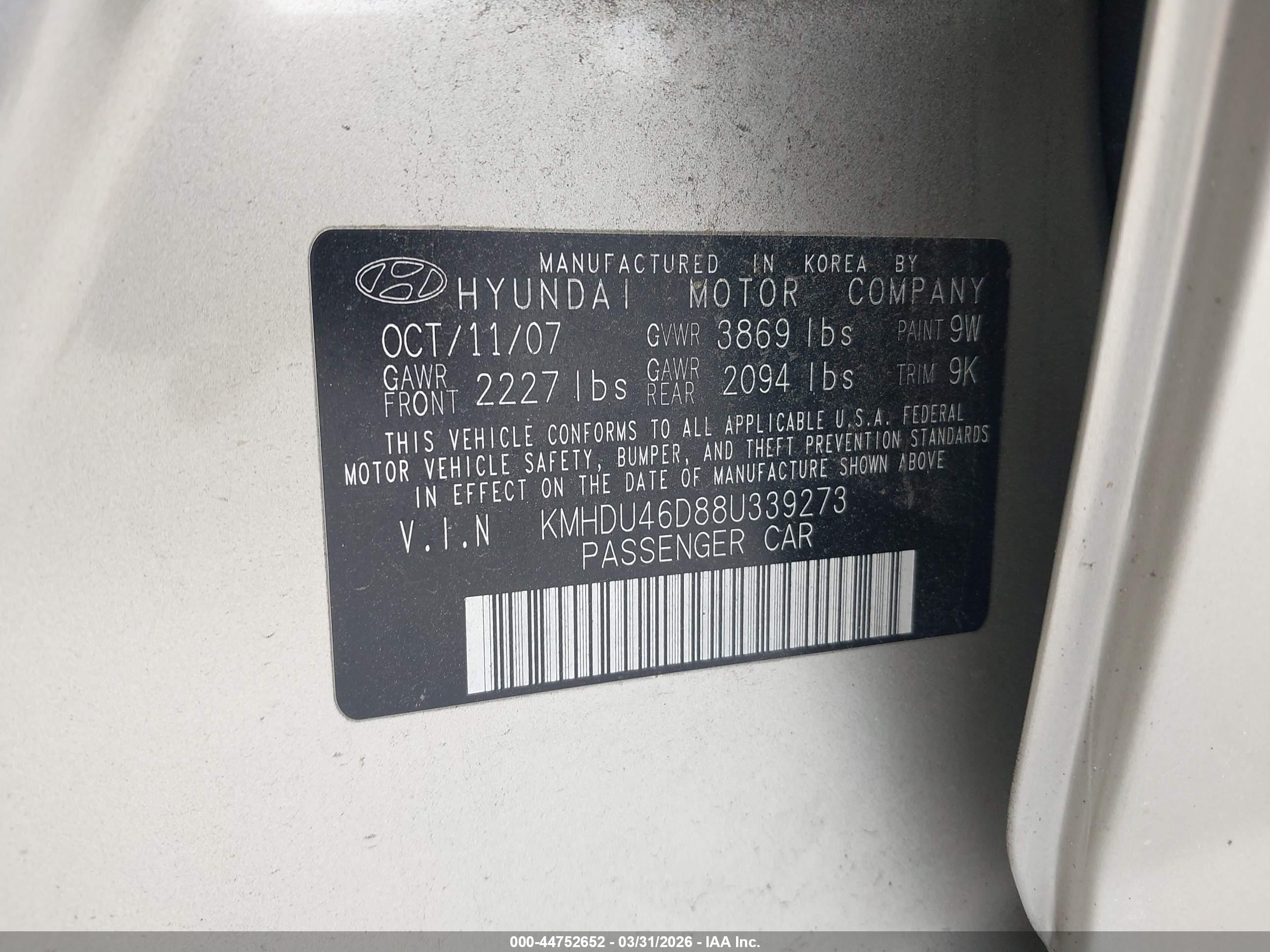 HYUNDAI ELANTRA image 9
