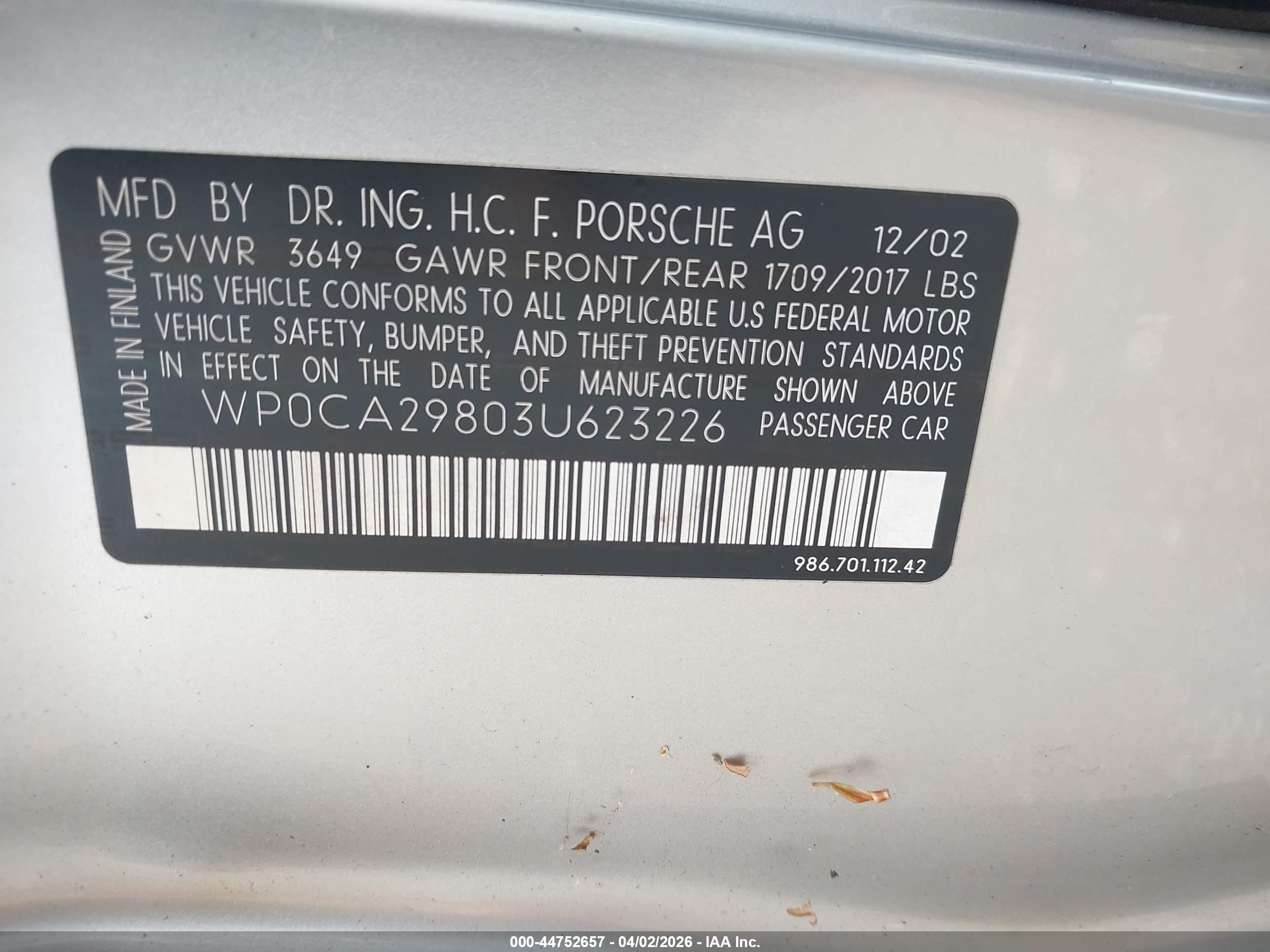 PORSCHE BOXSTER image 9