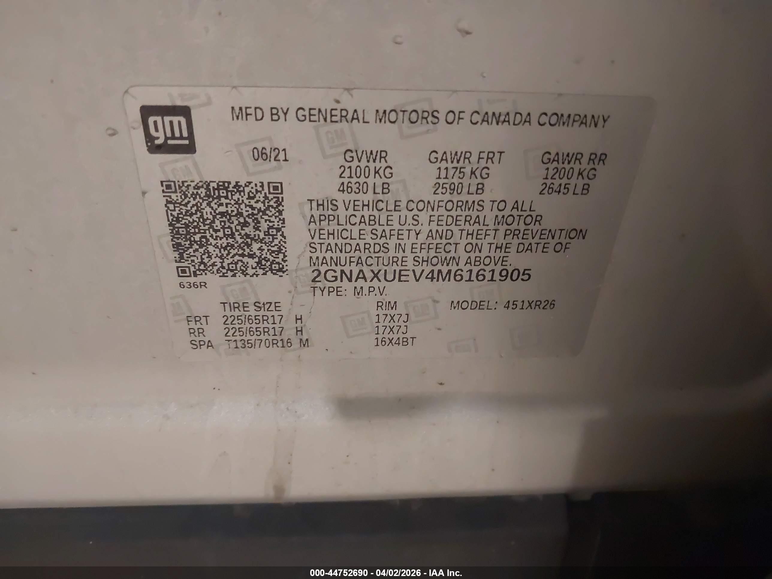 CHEVROLET EQUINOX image 9
