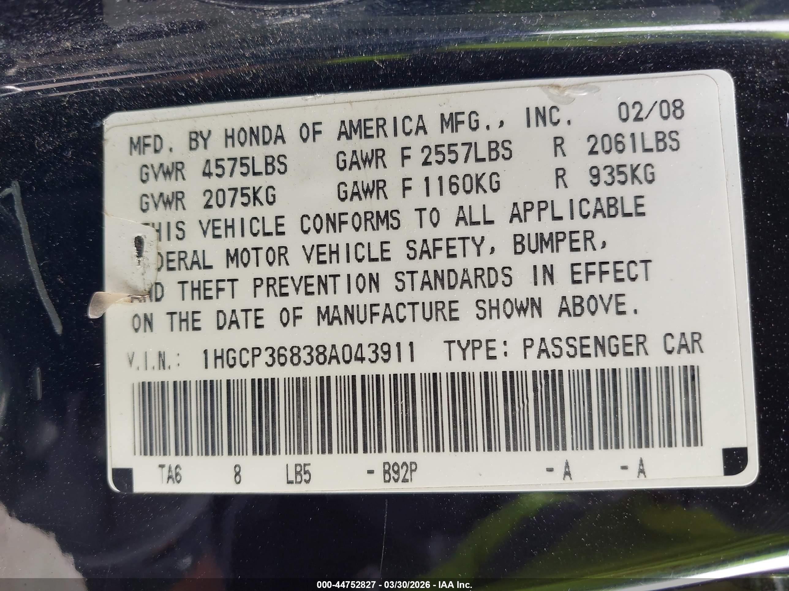 HONDA ACCORD image 9