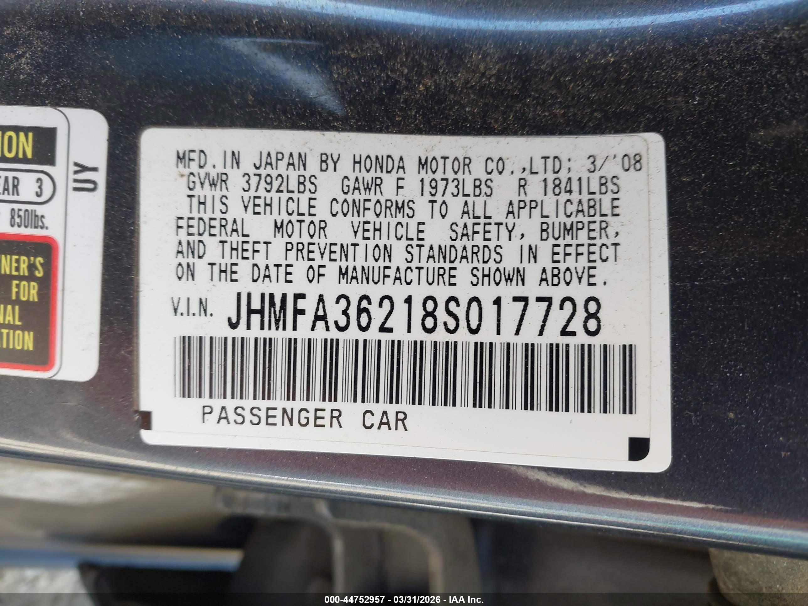 HONDA CIVIC image 9