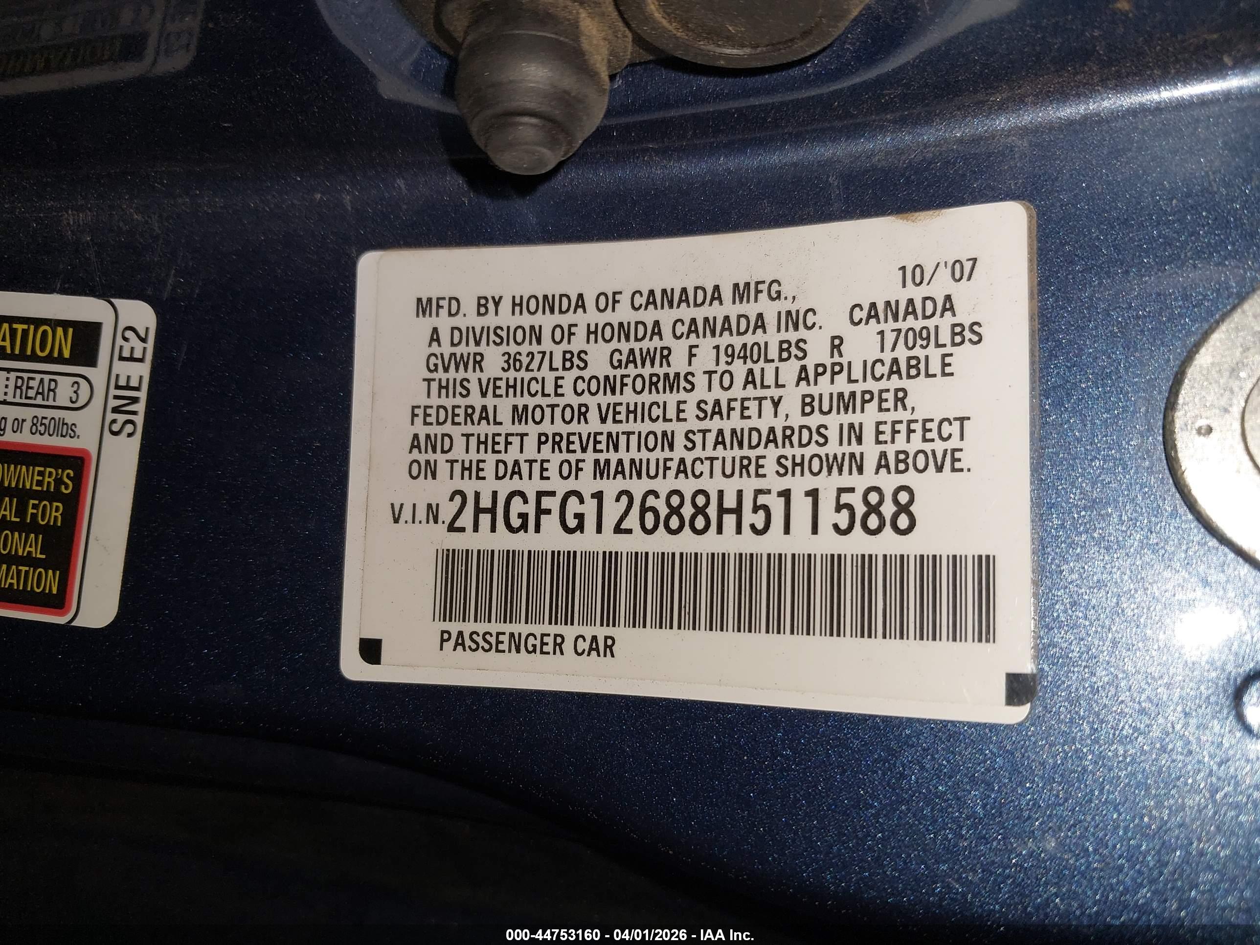 HONDA CIVIC image 9
