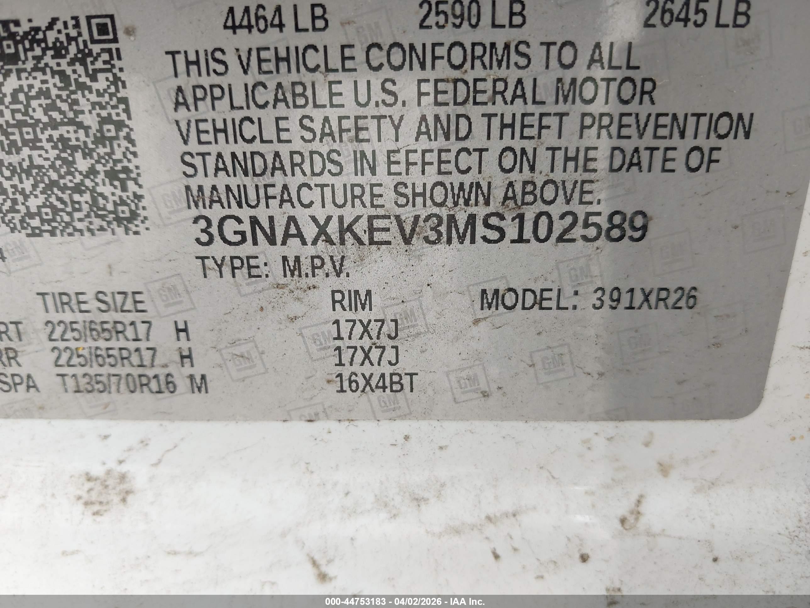 CHEVROLET EQUINOX image 9