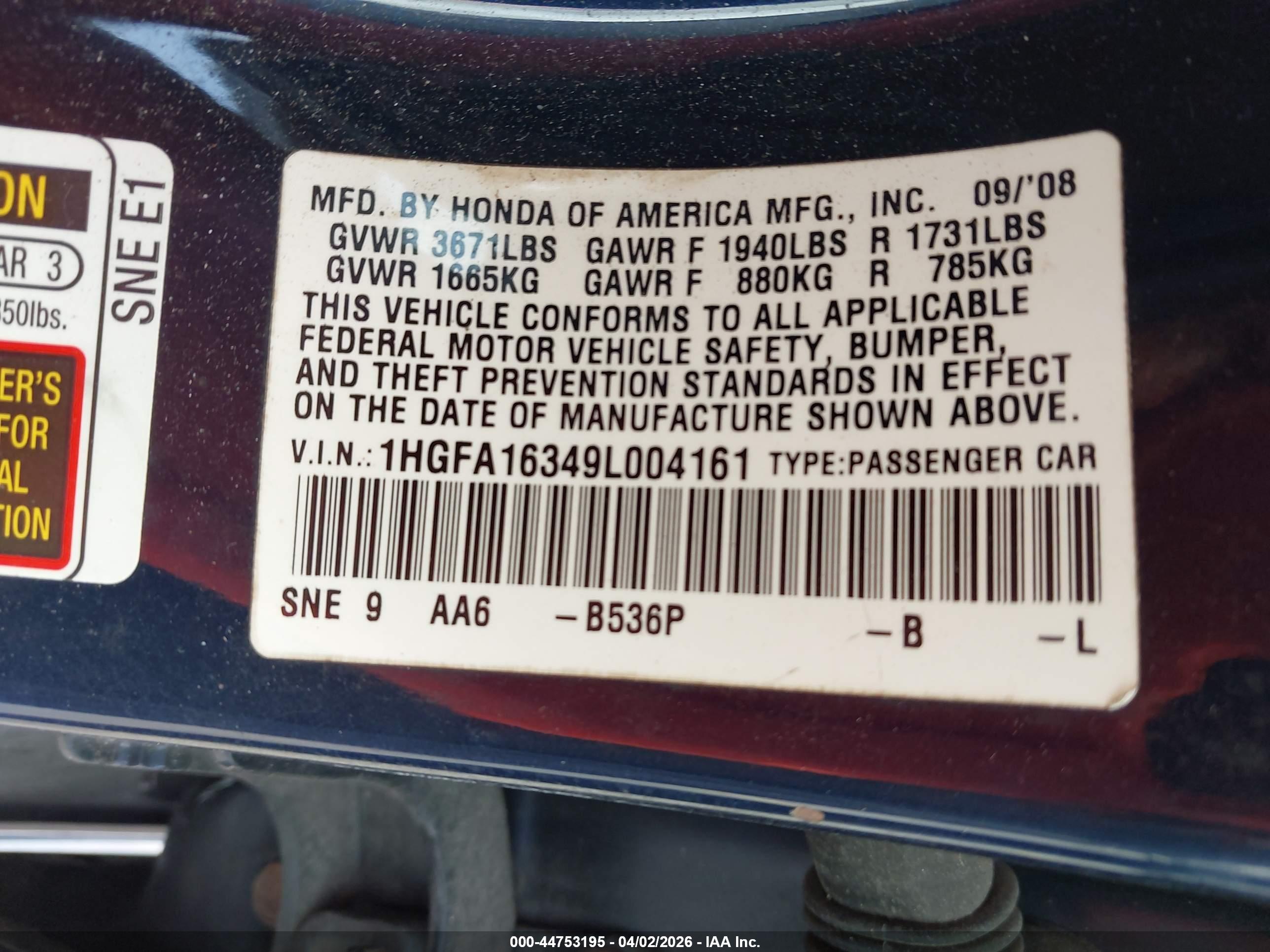 HONDA CIVIC image 9