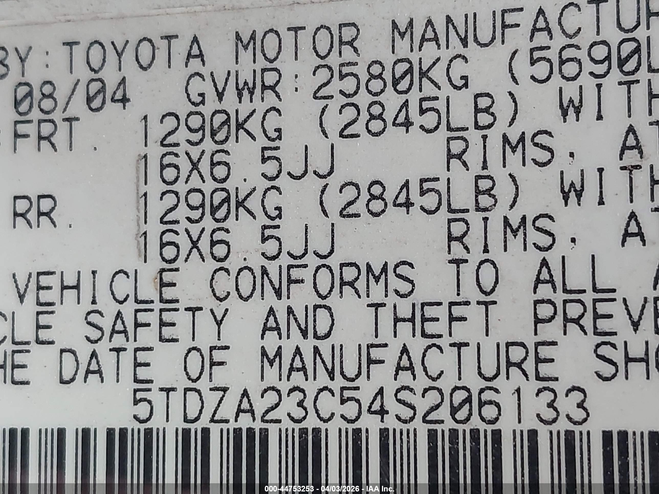 TOYOTA SIENNA image 9