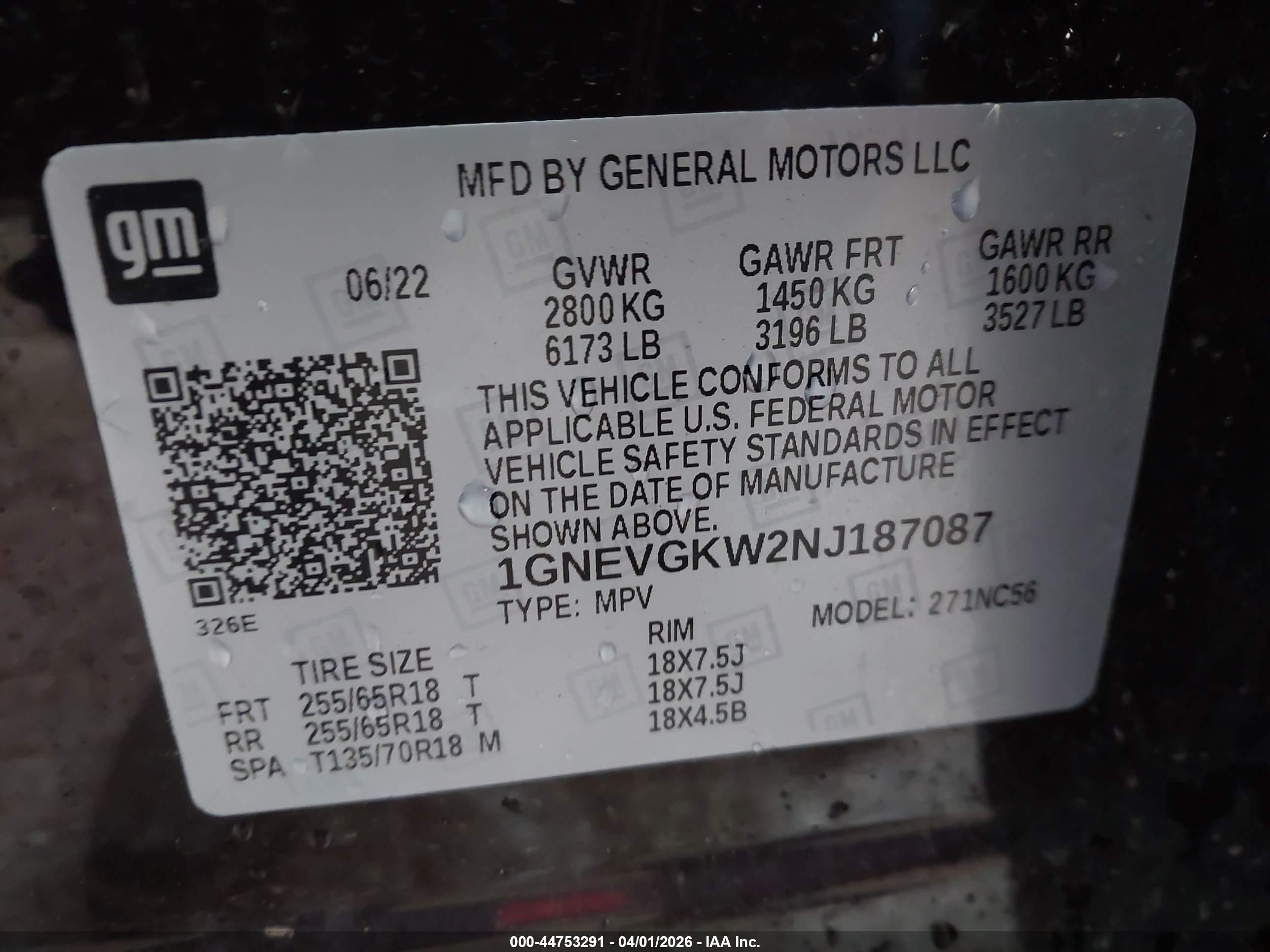 CHEVROLET TRAVERSE image 9