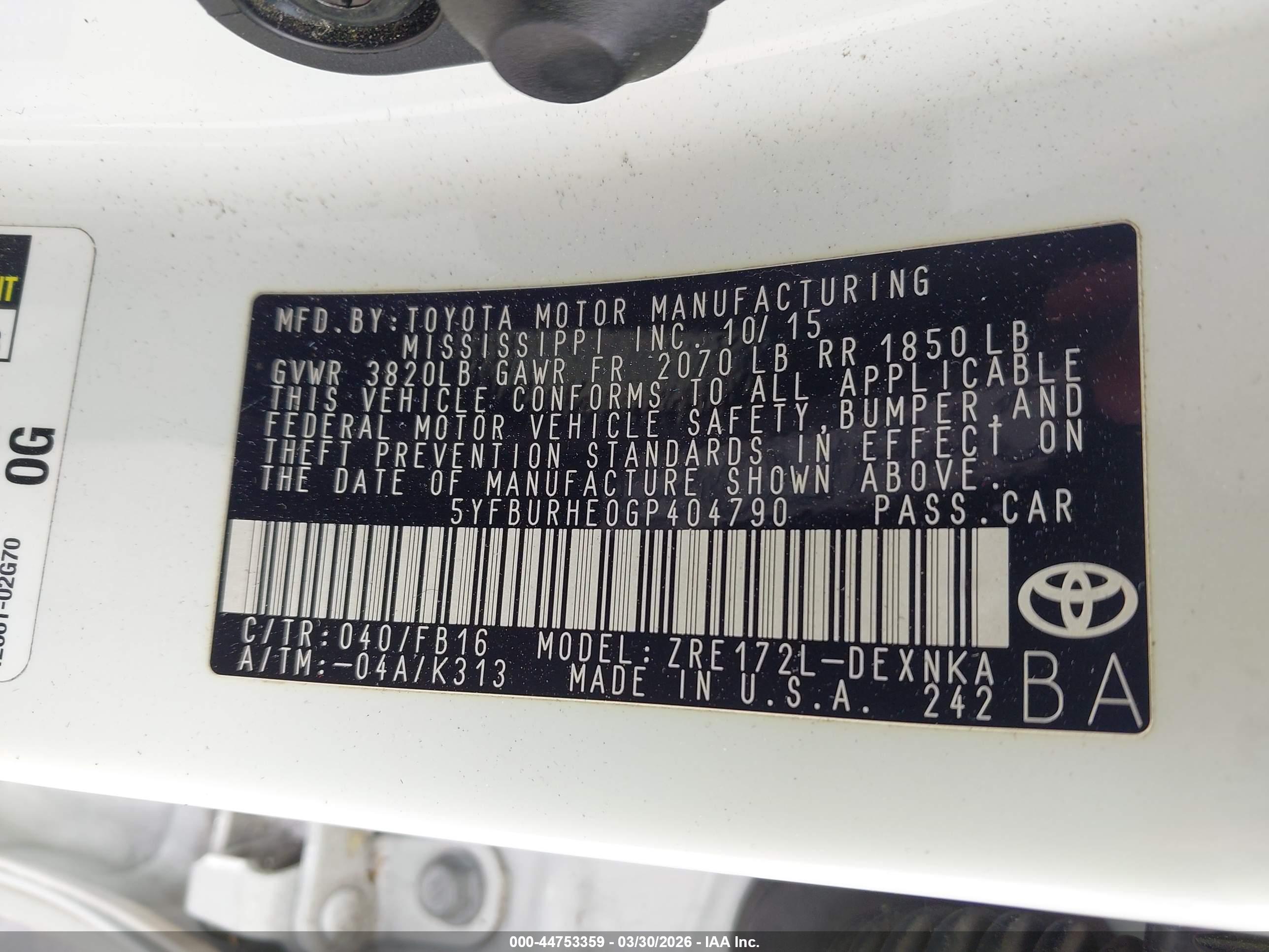 TOYOTA COROLLA image 9
