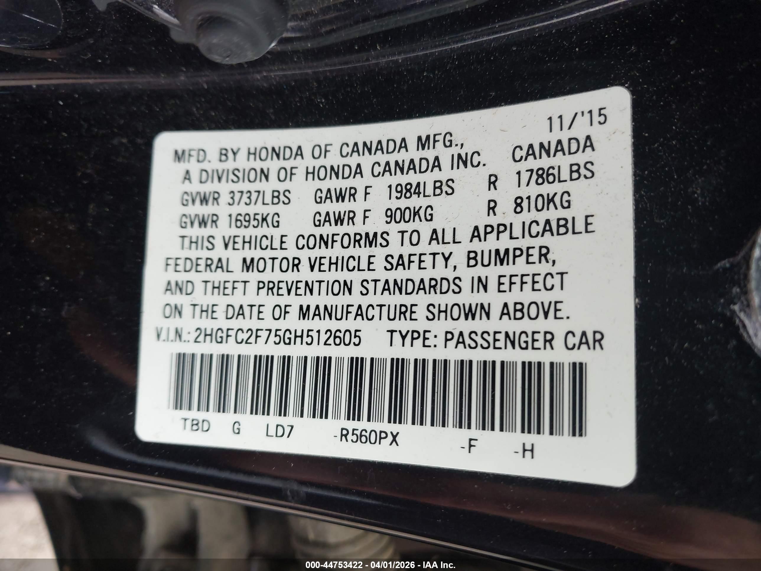 HONDA CIVIC image 9