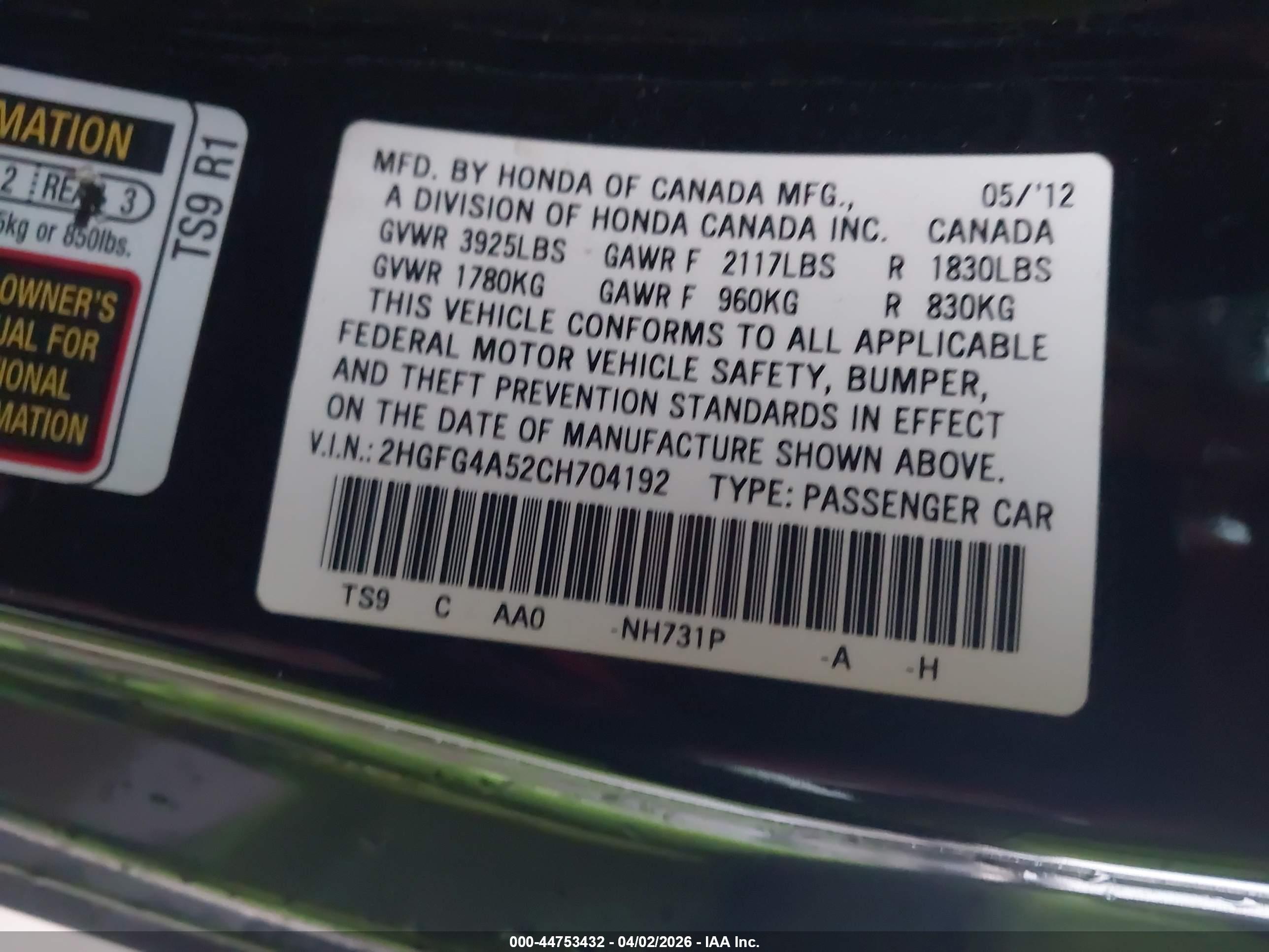 HONDA CIVIC image 9