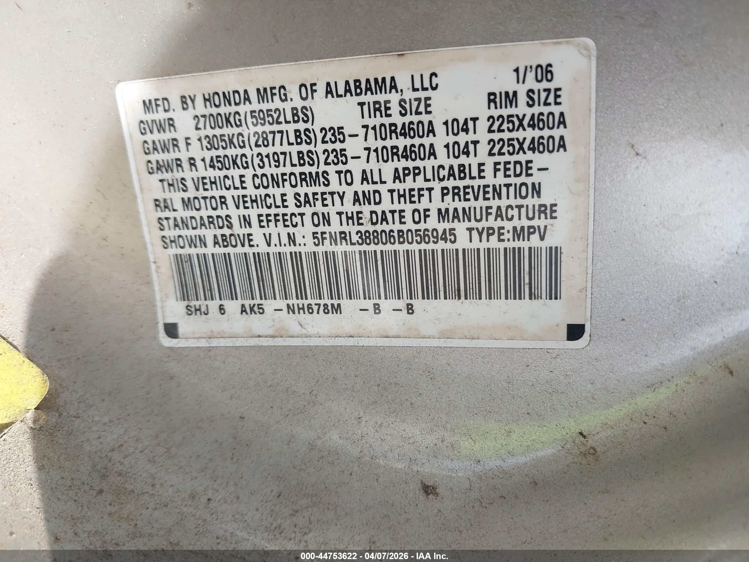 HONDA ODYSSEY image 9