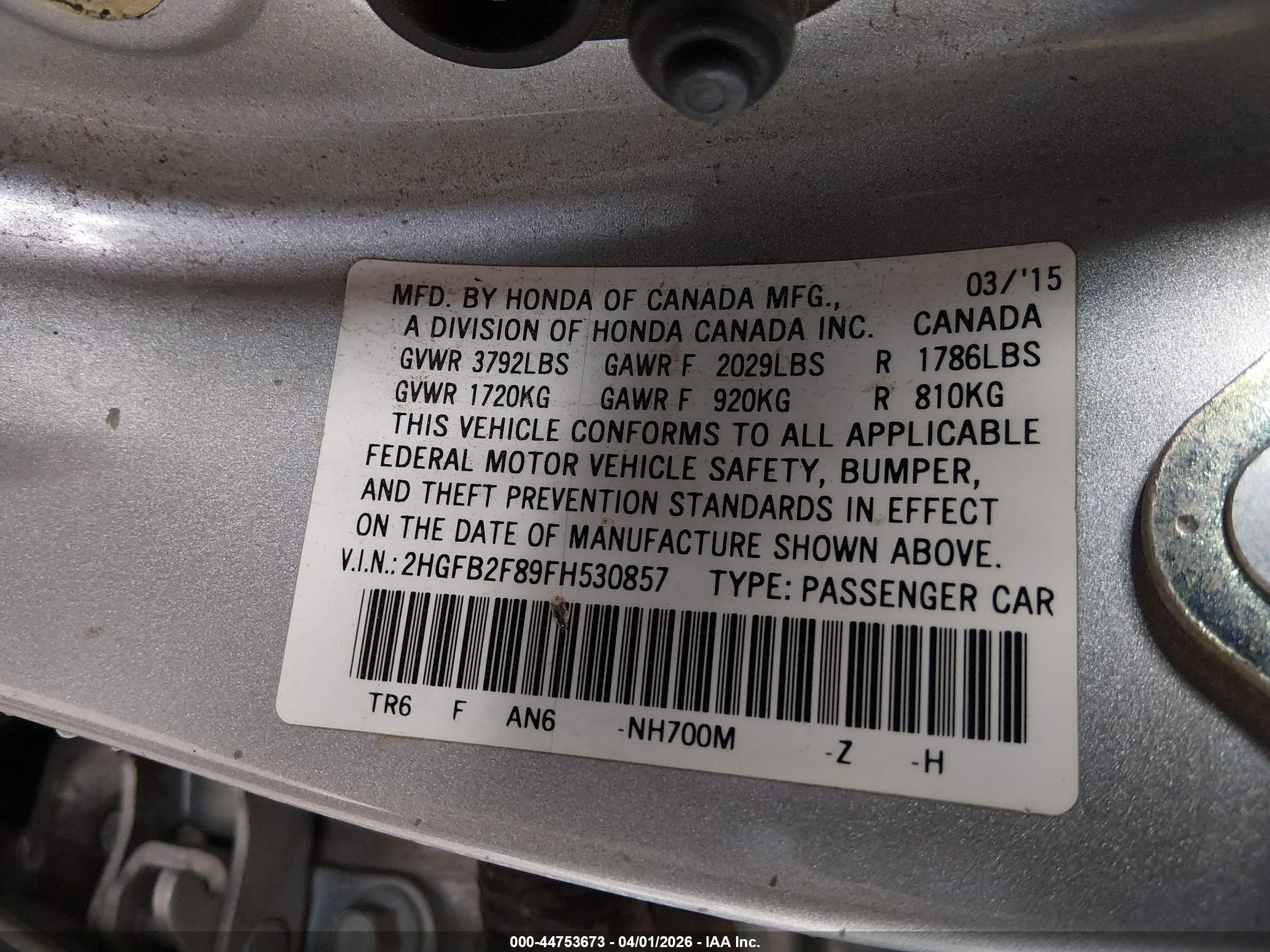 HONDA CIVIC image 9
