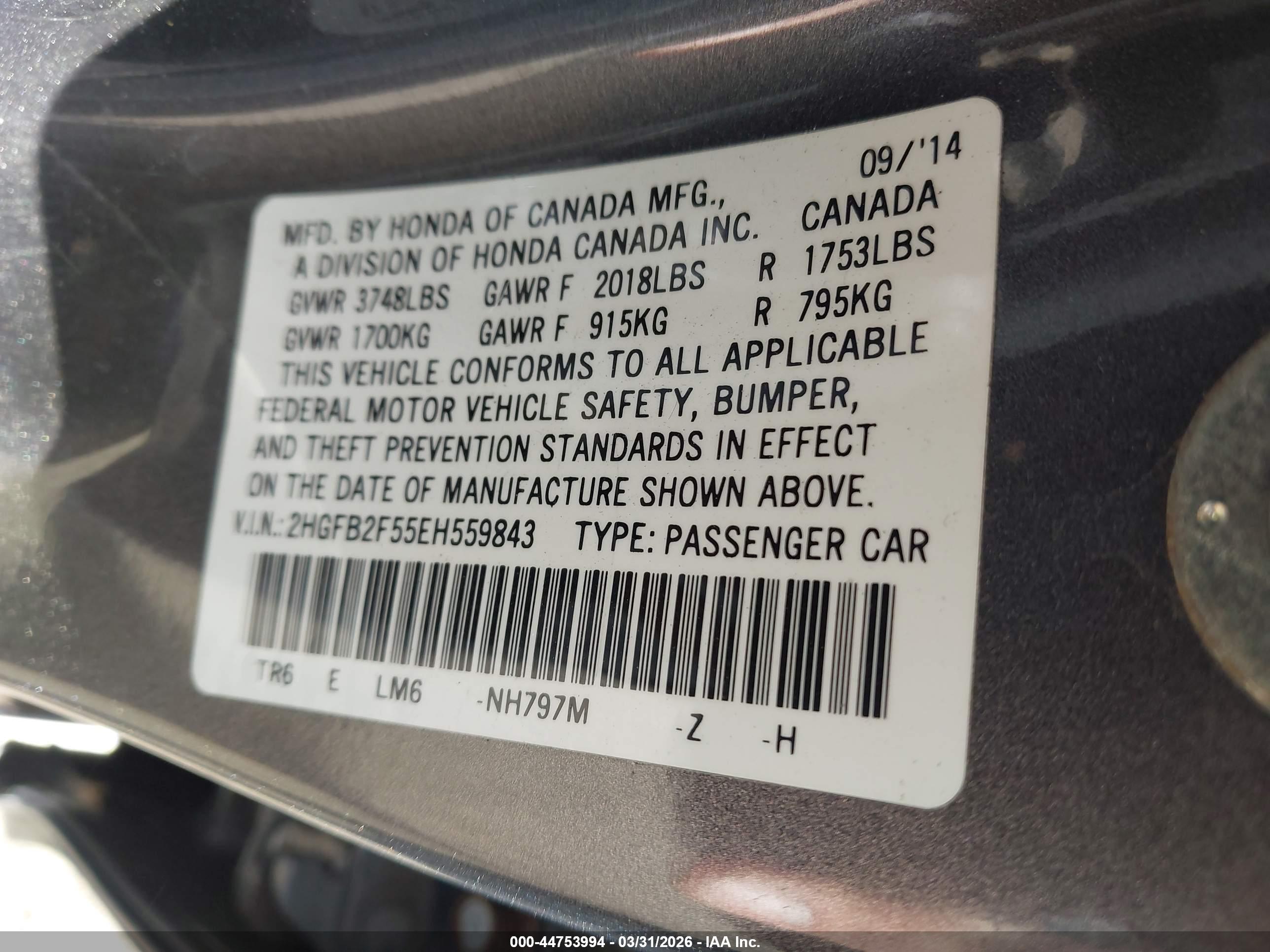 HONDA CIVIC image 9