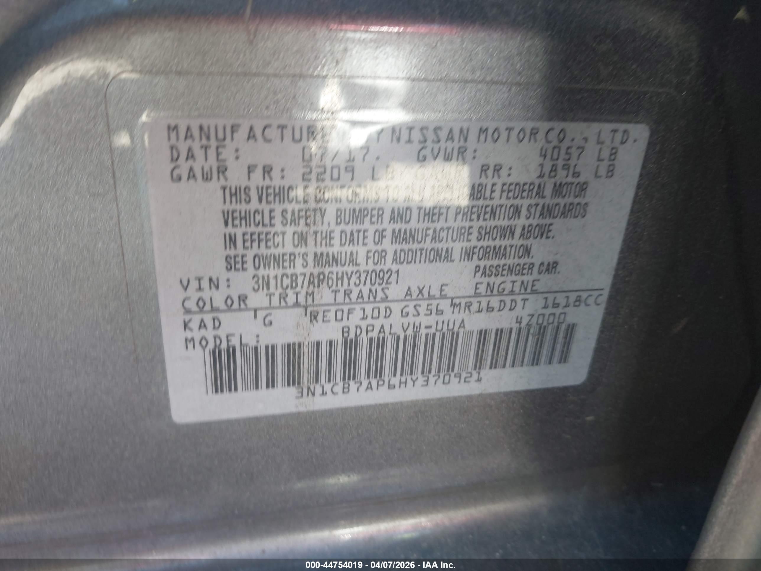 NISSAN SENTRA image 9