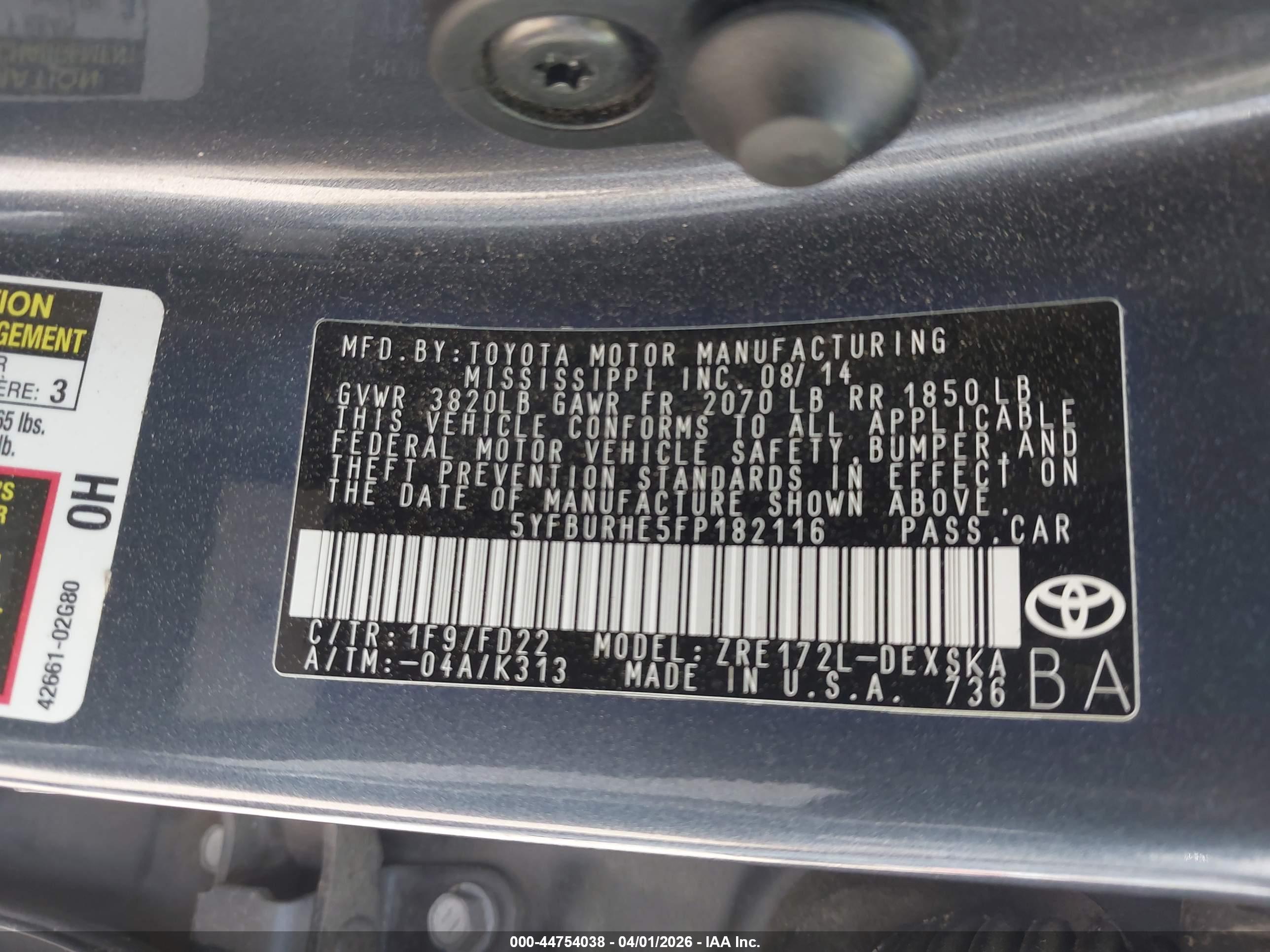 TOYOTA COROLLA image 9