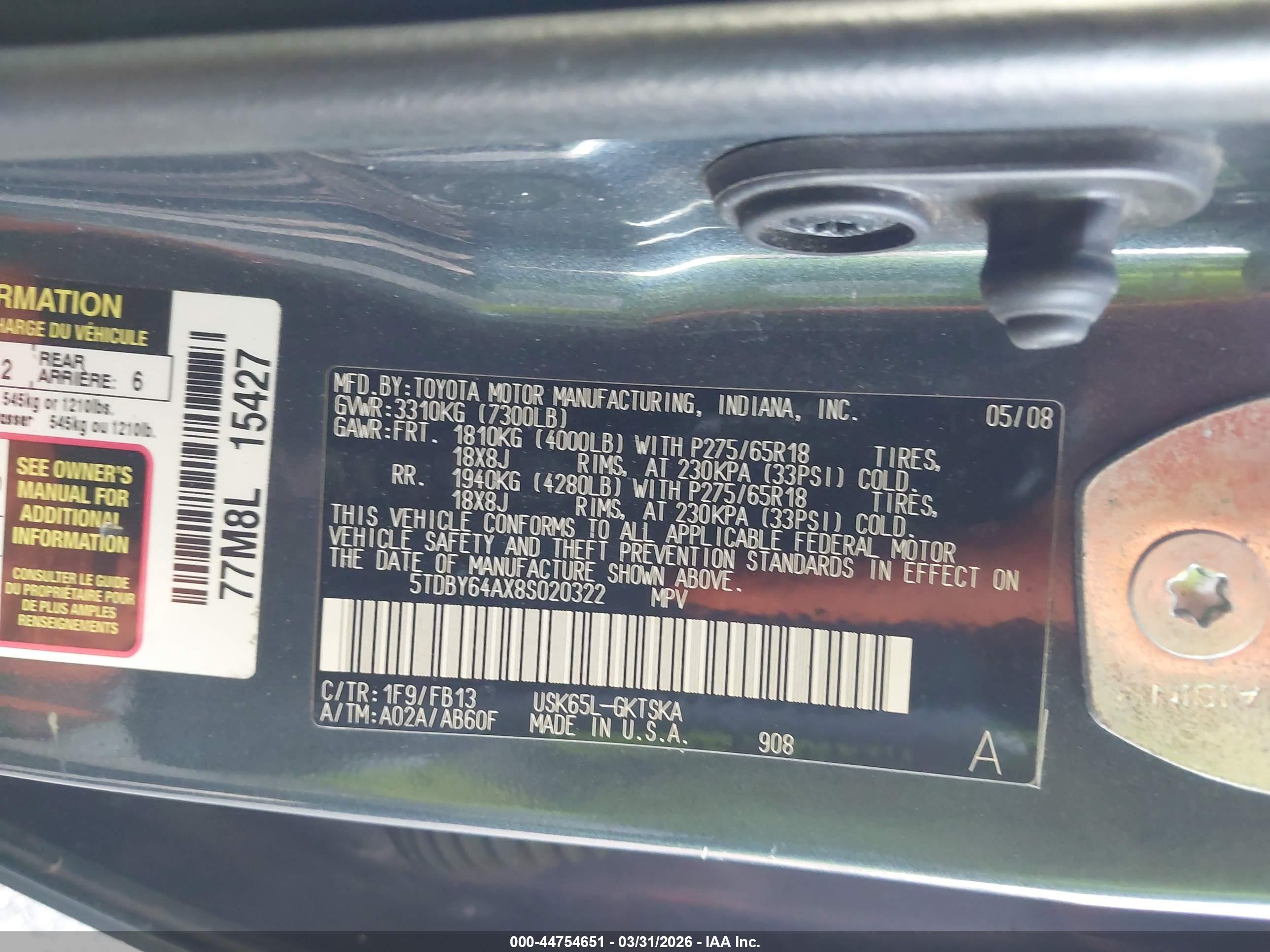 TOYOTA SEQUOIA image 9