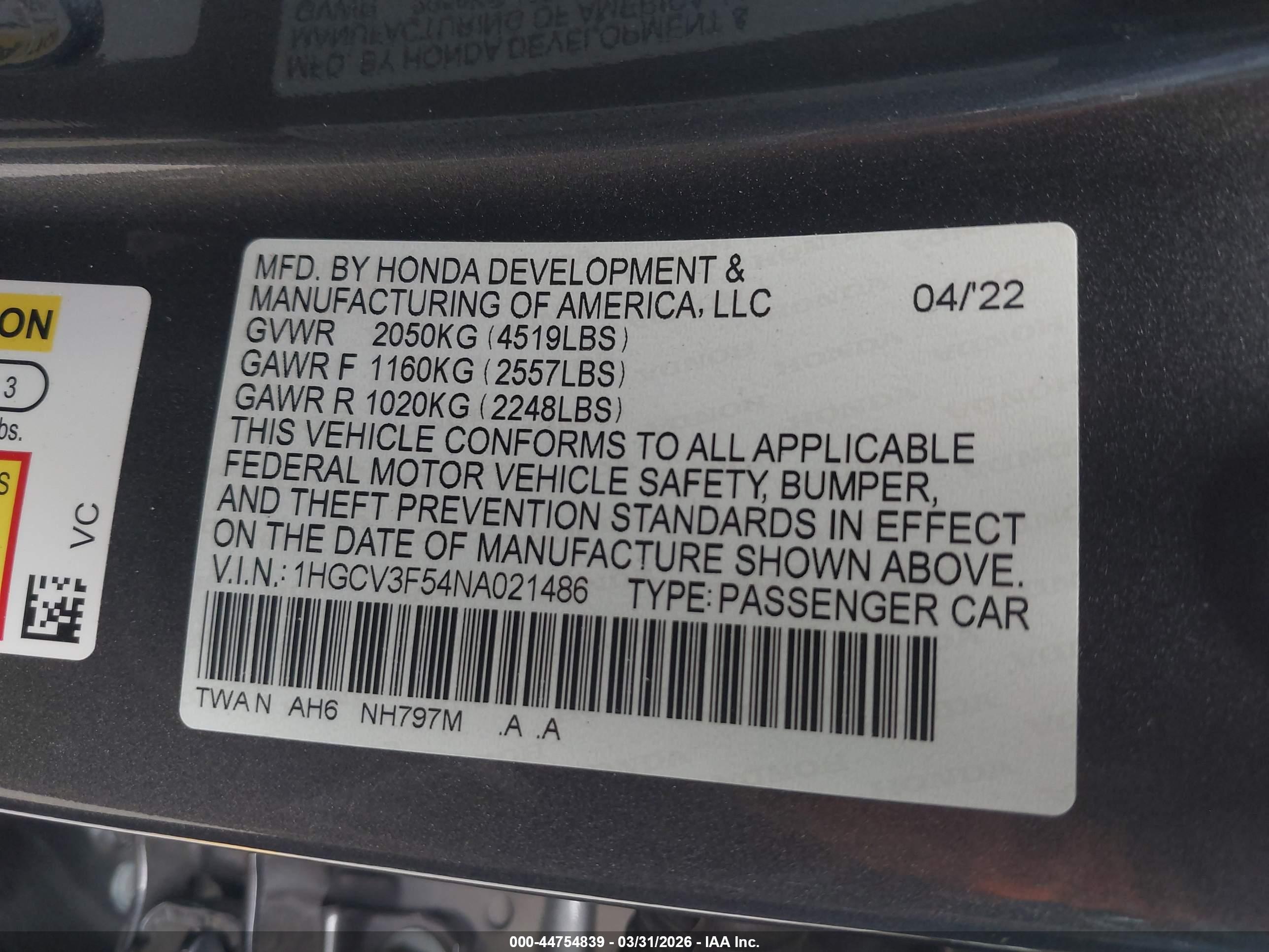 HONDA ACCORD image 9