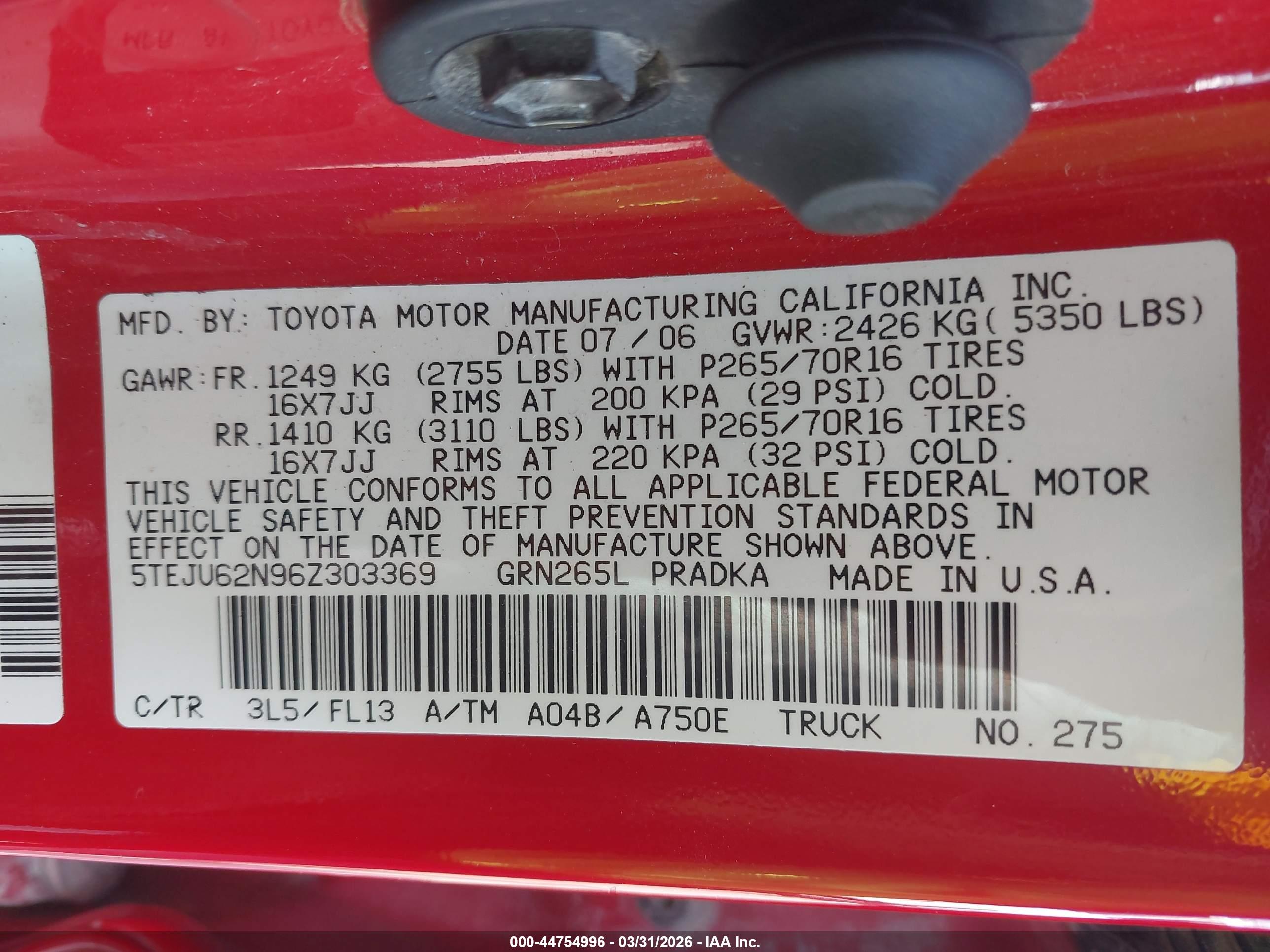 TOYOTA TACOMA image 9