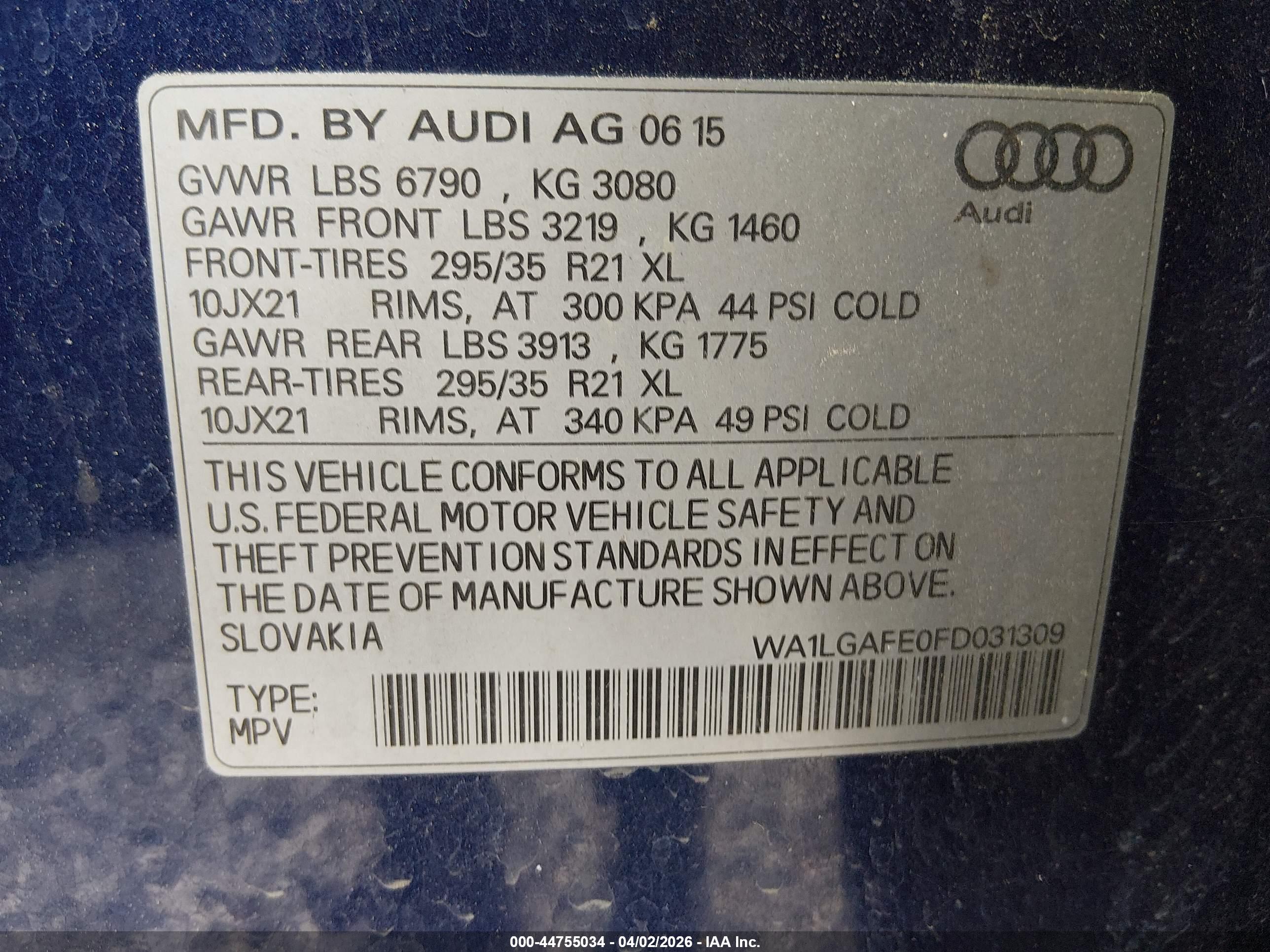 AUDI Q7 image 9