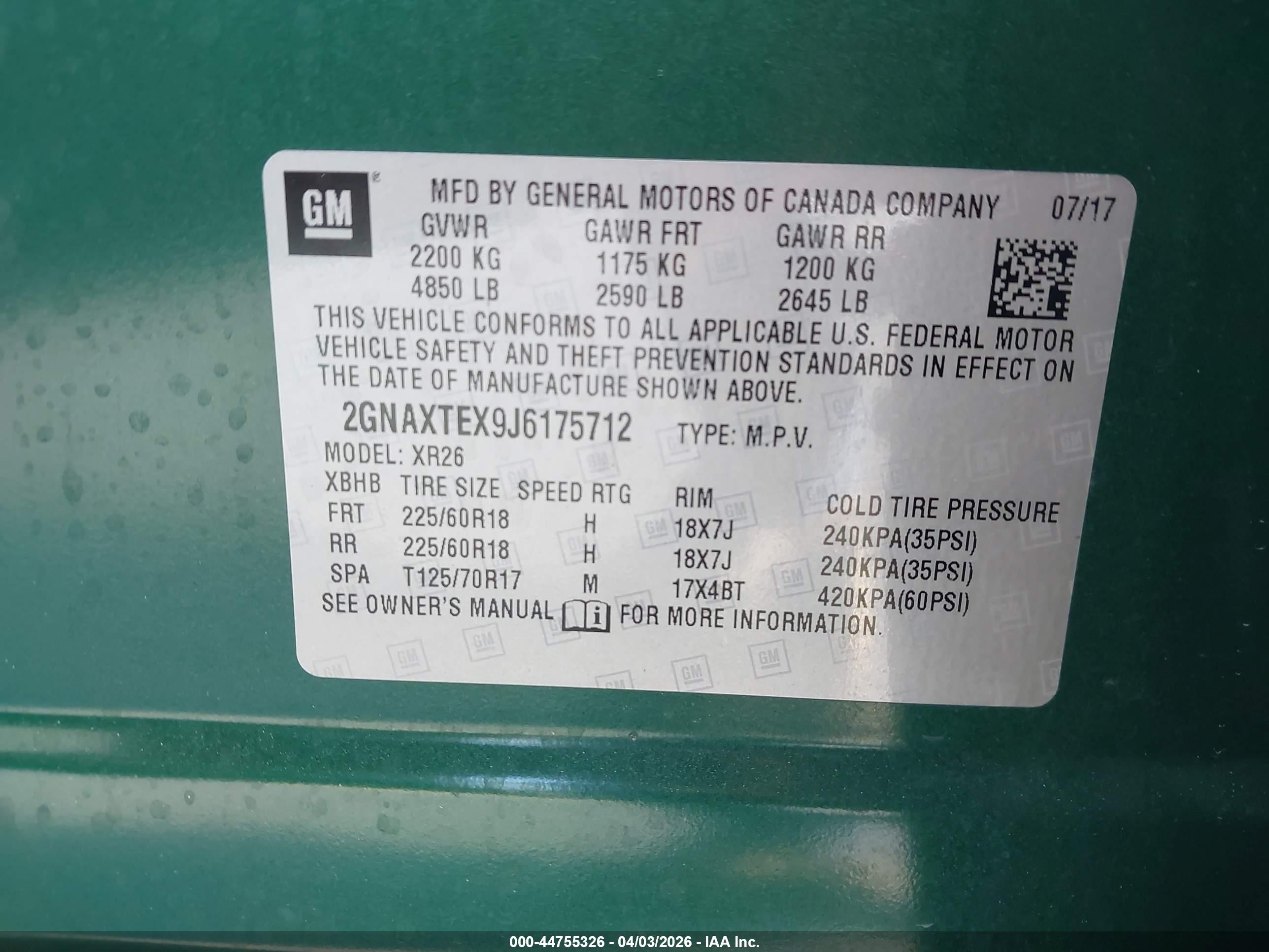 CHEVROLET EQUINOX image 9