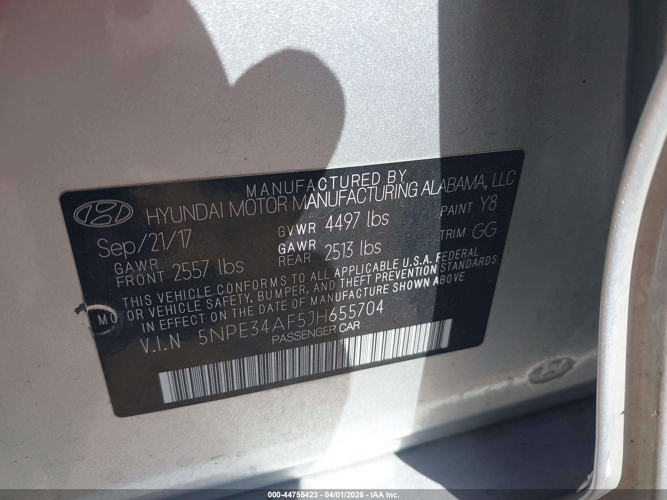 HYUNDAI SONATA image 9