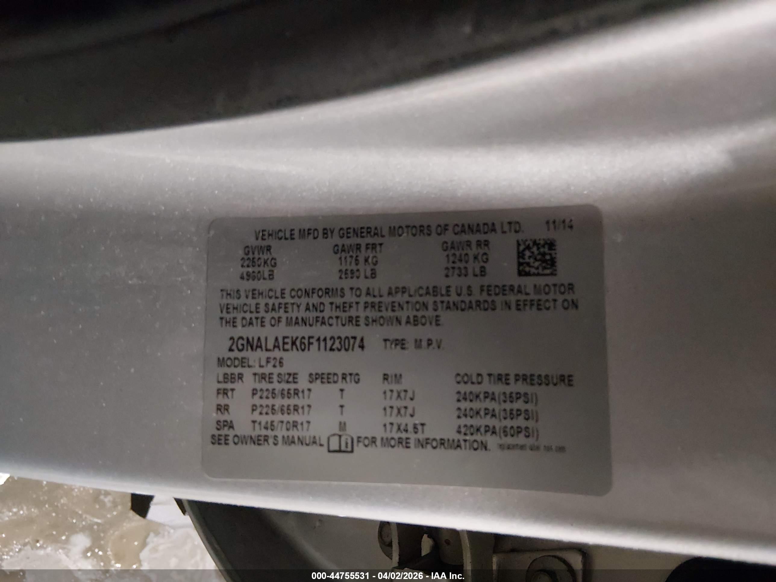 CHEVROLET EQUINOX image 9