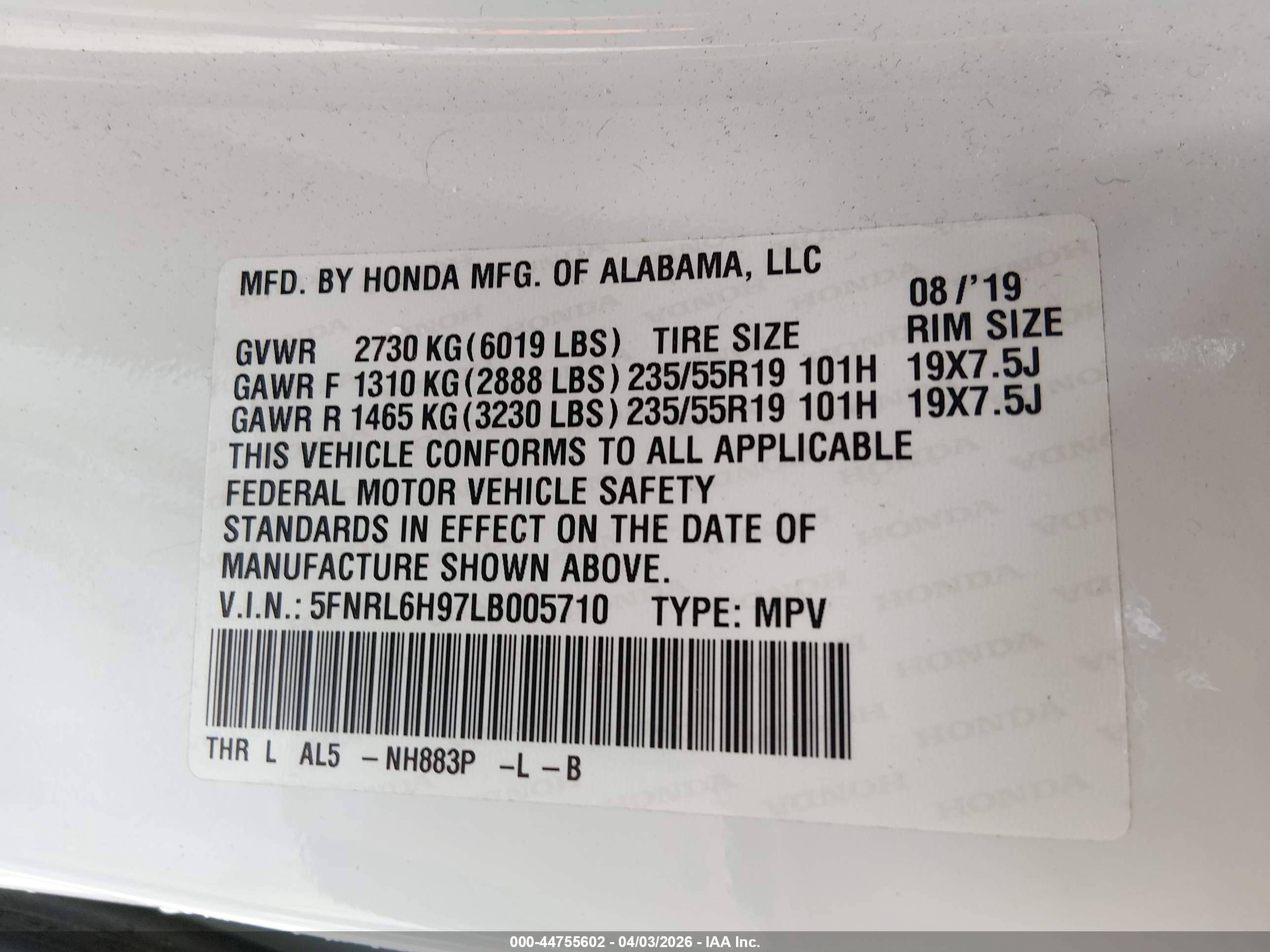 HONDA ODYSSEY image 9