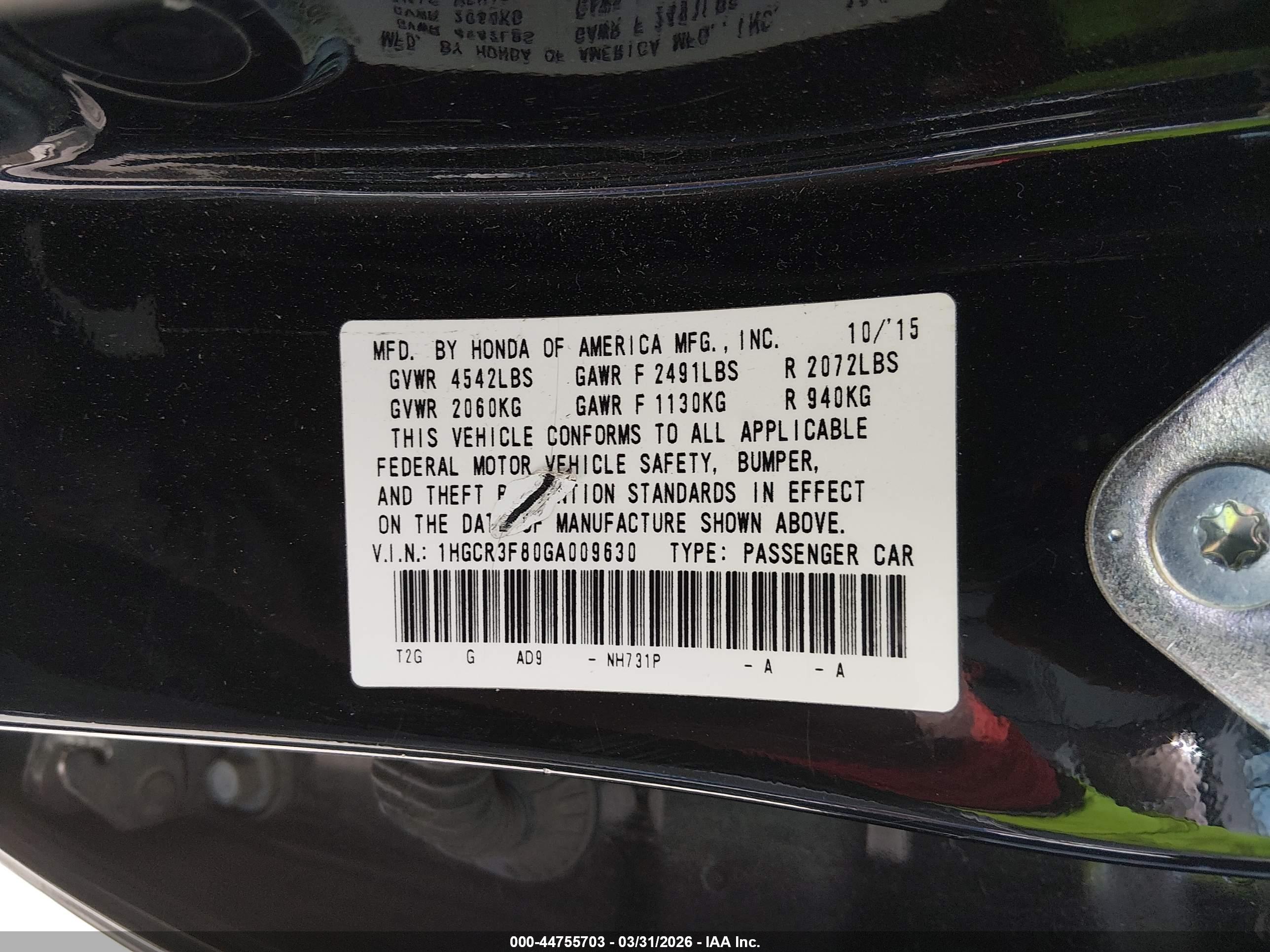 HONDA ACCORD image 9