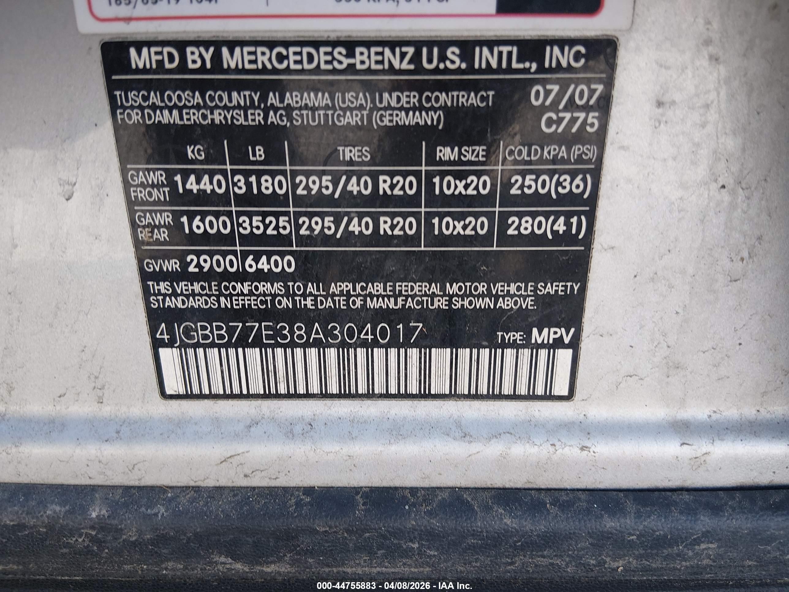 MERCEDES-BENZ ML image 9