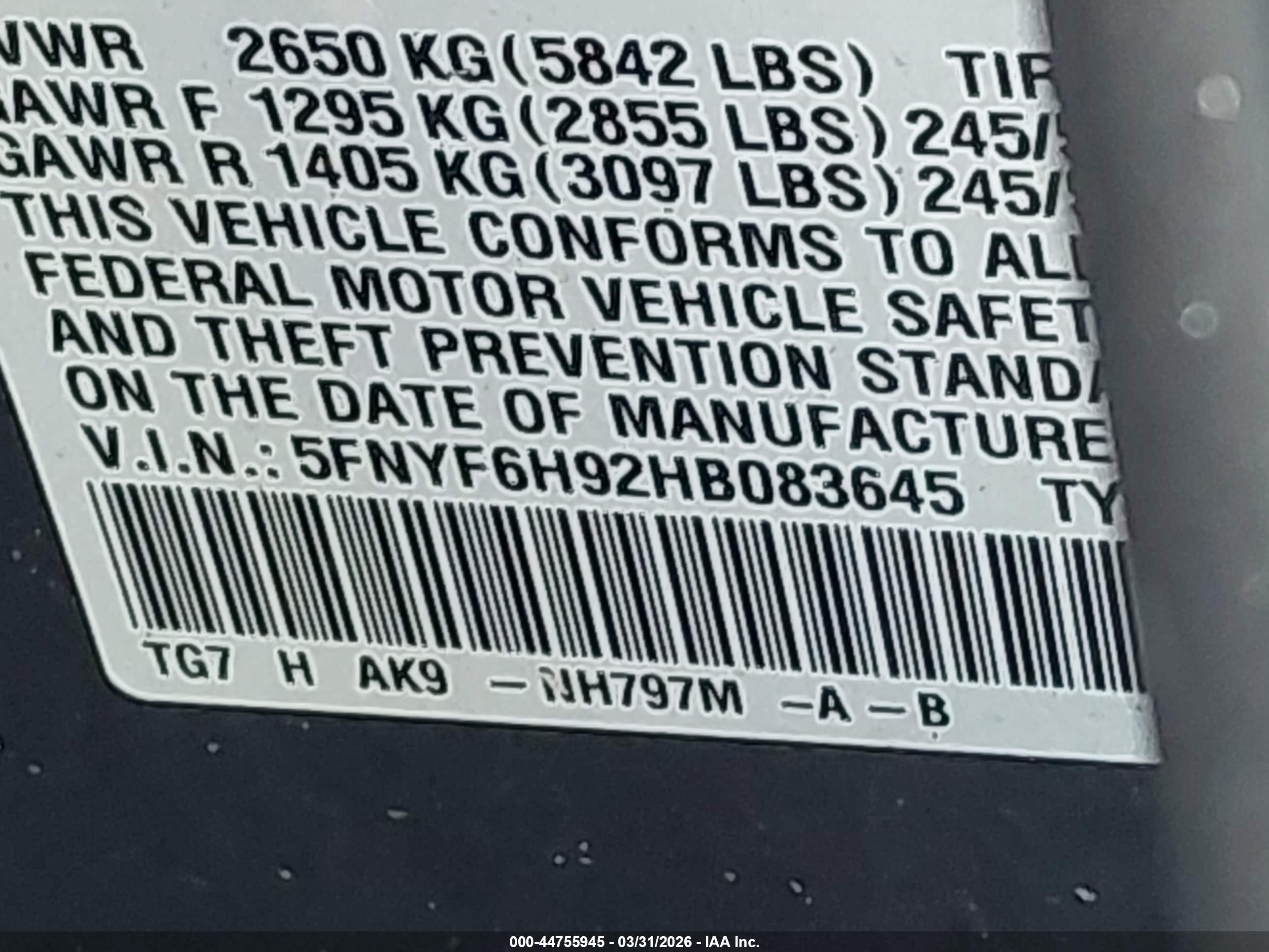 HONDA PILOT image 9