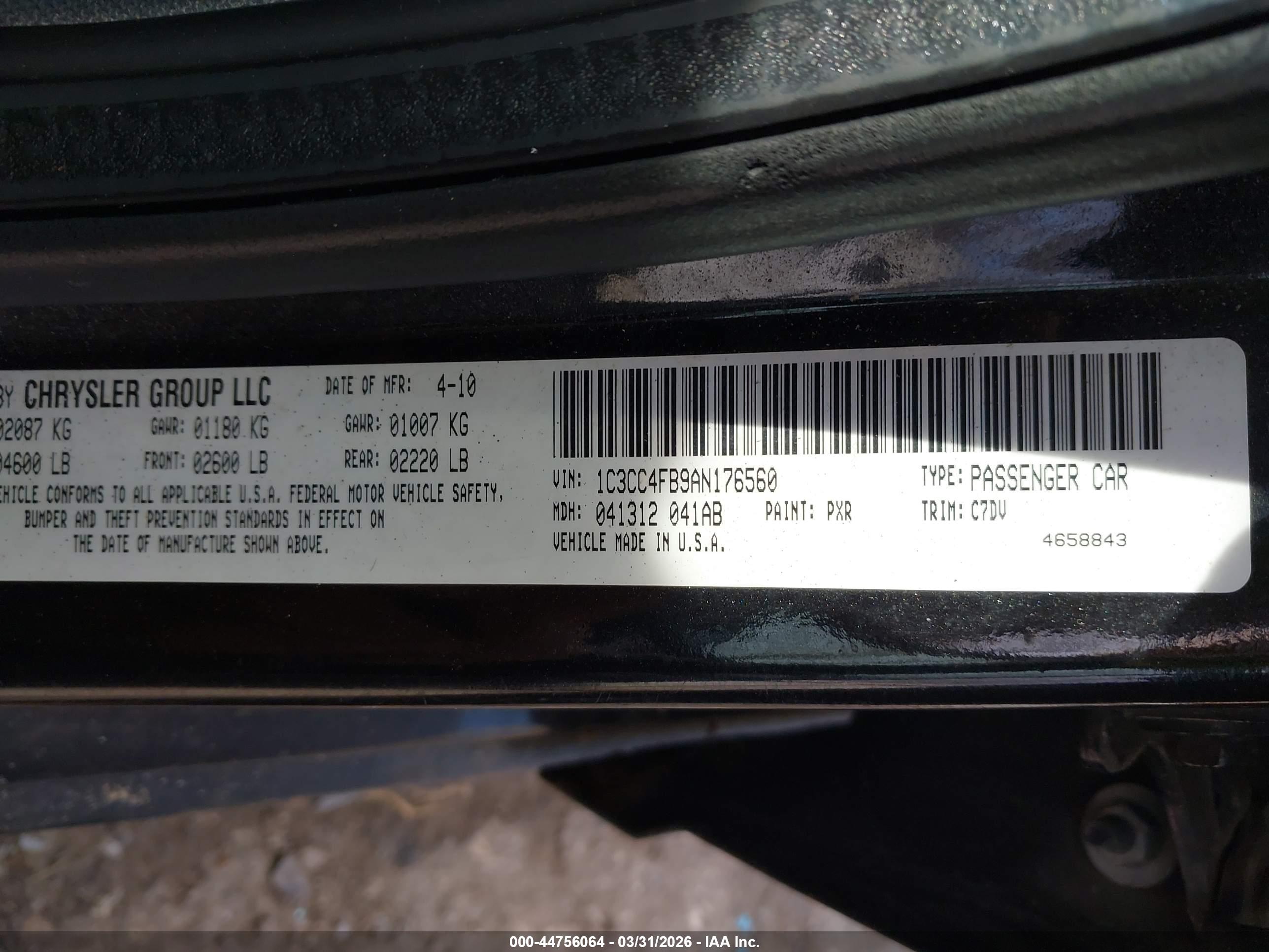 CHRYSLER SEBRING image 9