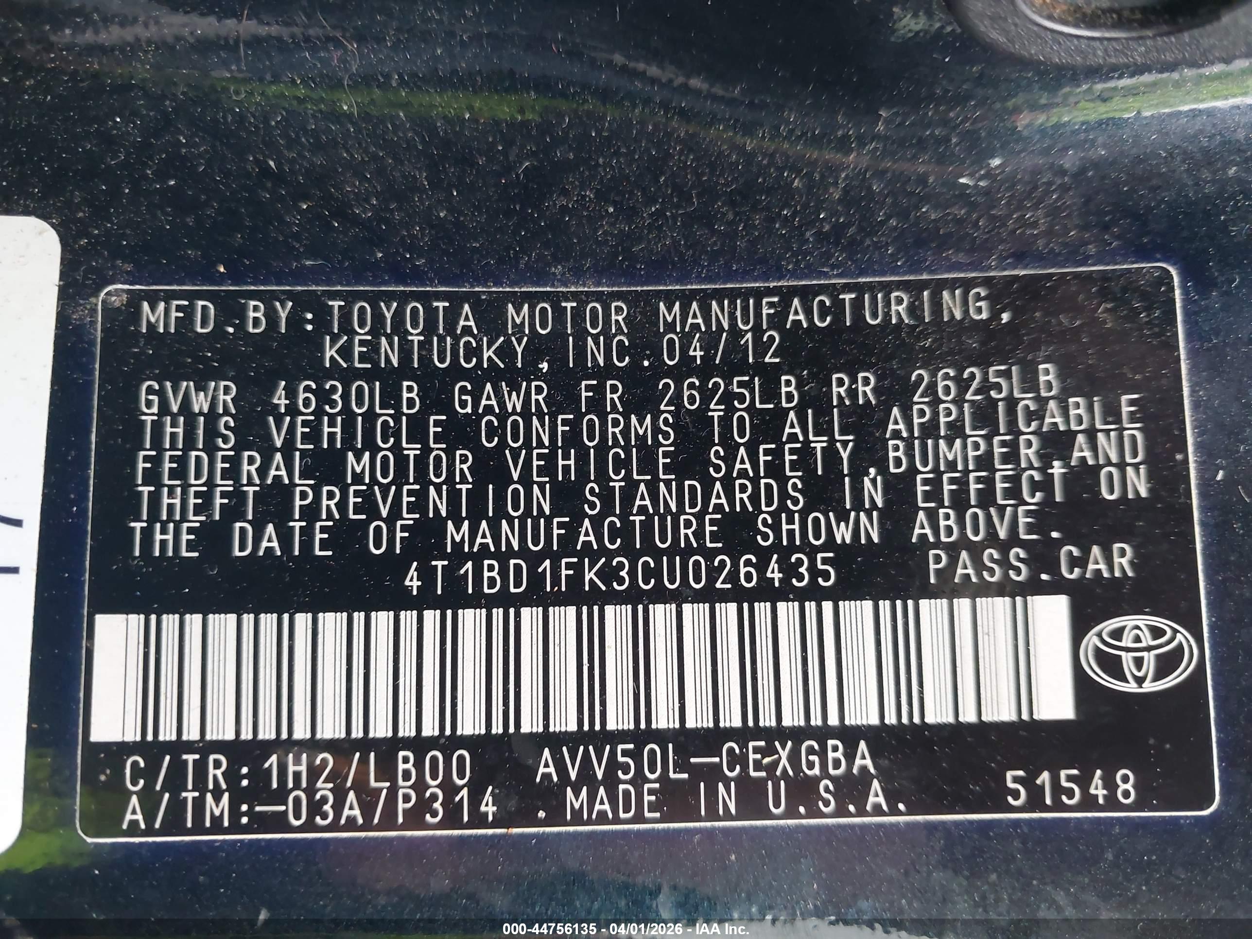 TOYOTA CAMRY image 9