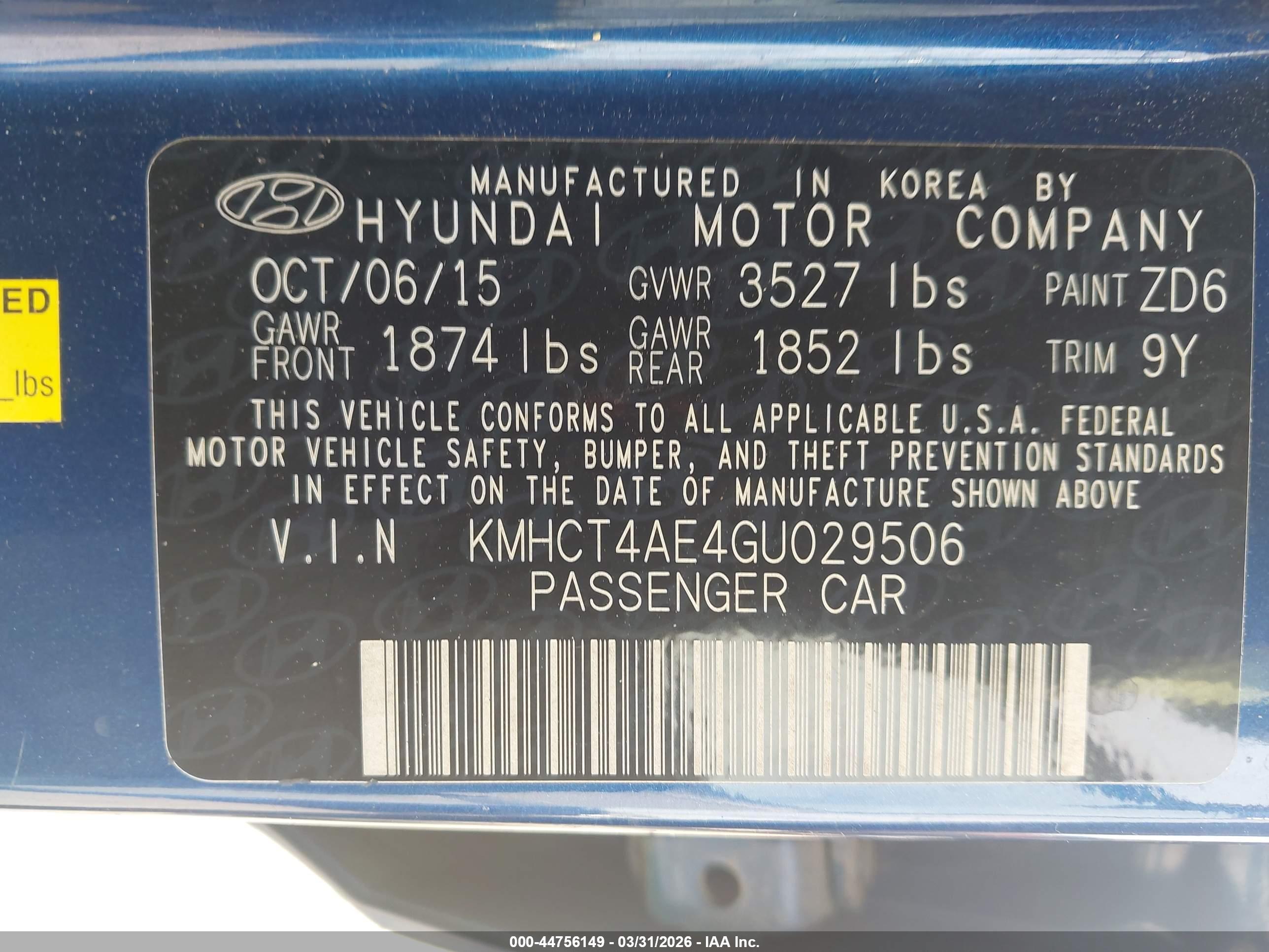 HYUNDAI ACCENT image 9
