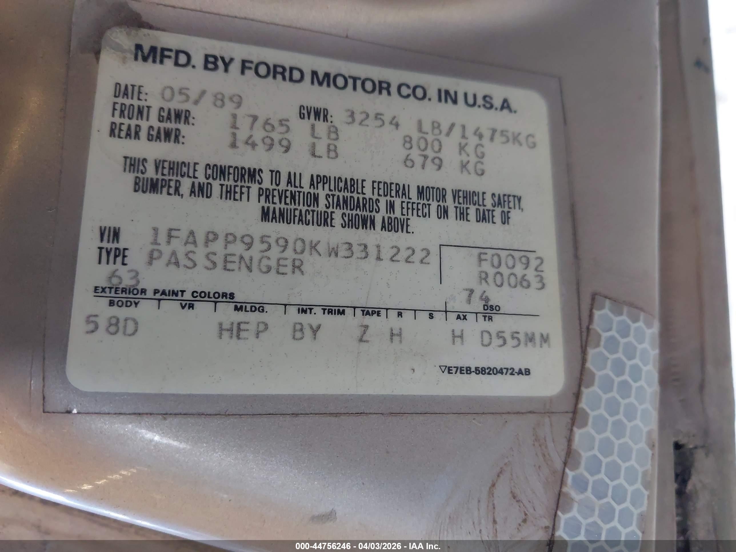 FORD ESCORT image 9