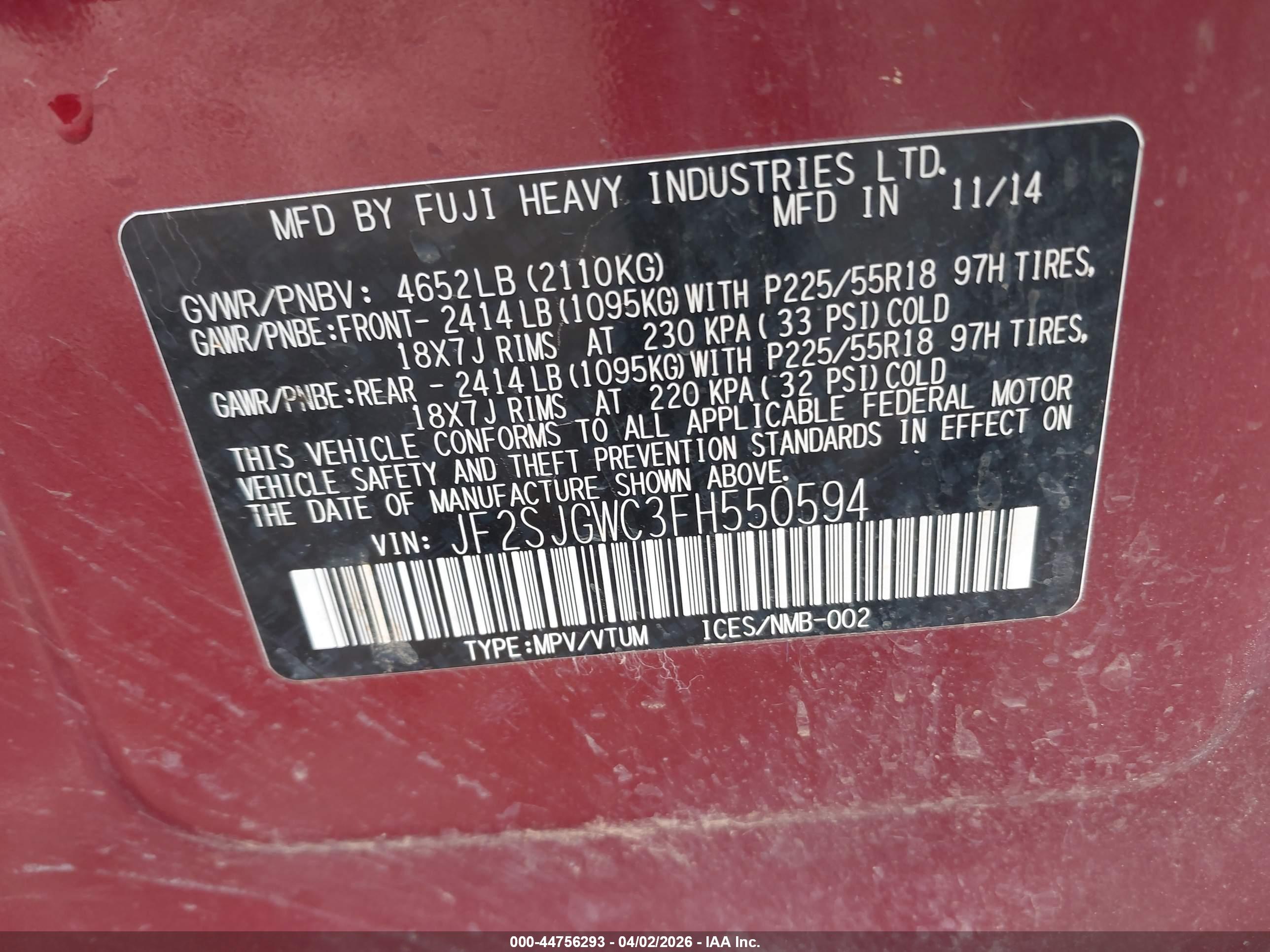 SUBARU FORESTER image 9