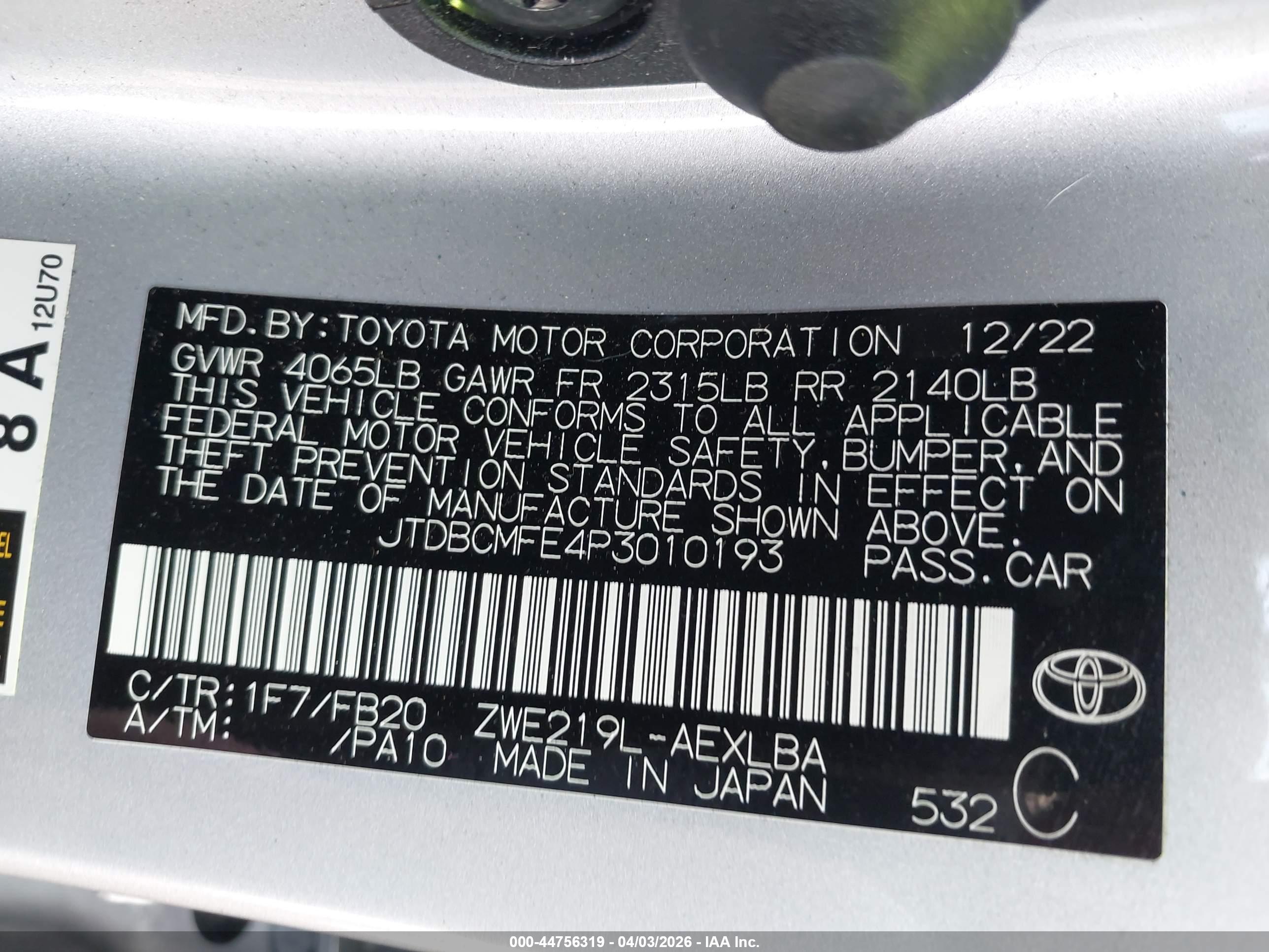 TOYOTA COROLLA image 9