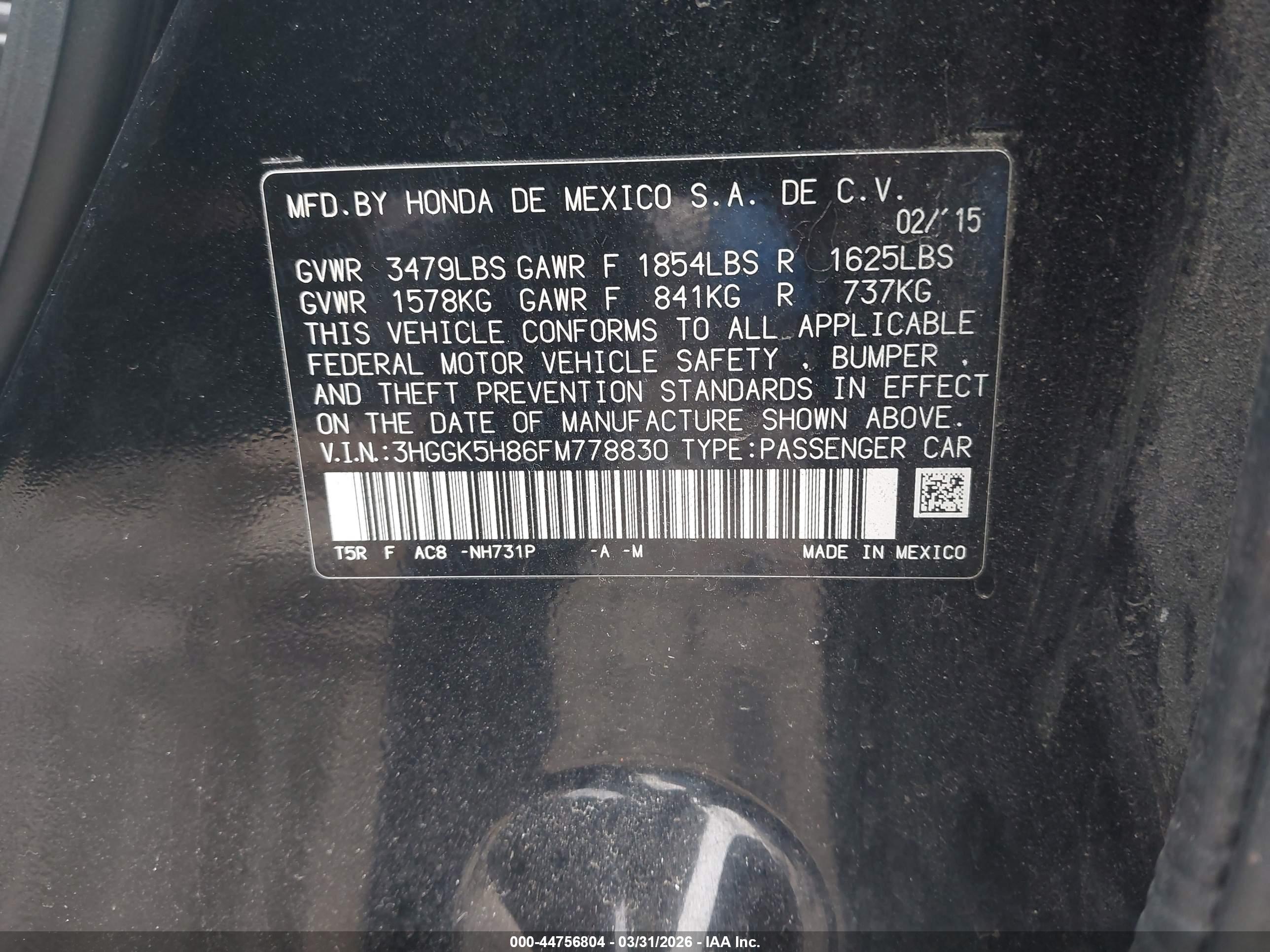 HONDA FIT image 9