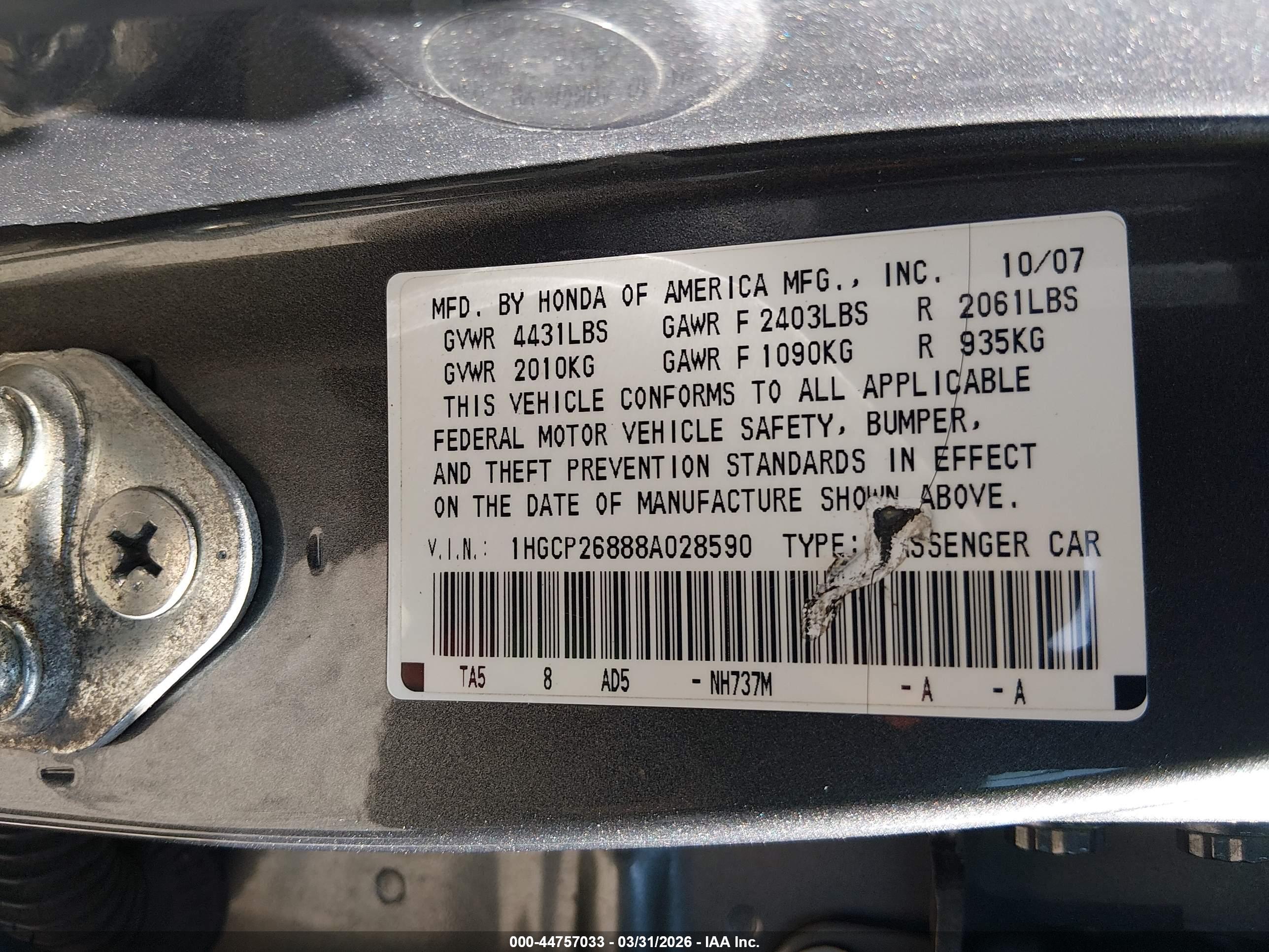 HONDA ACCORD image 9