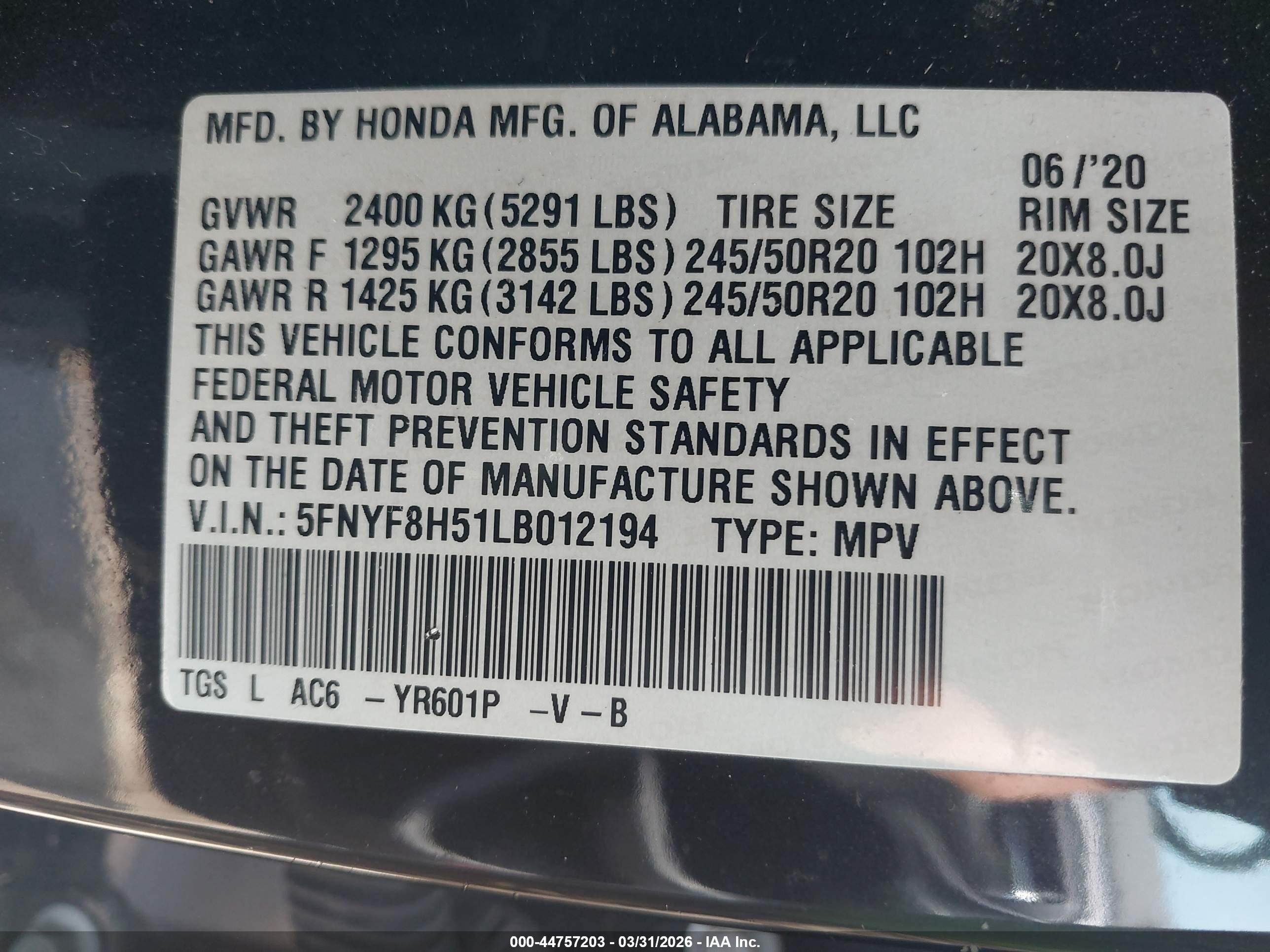 HONDA PASSPORT image 9