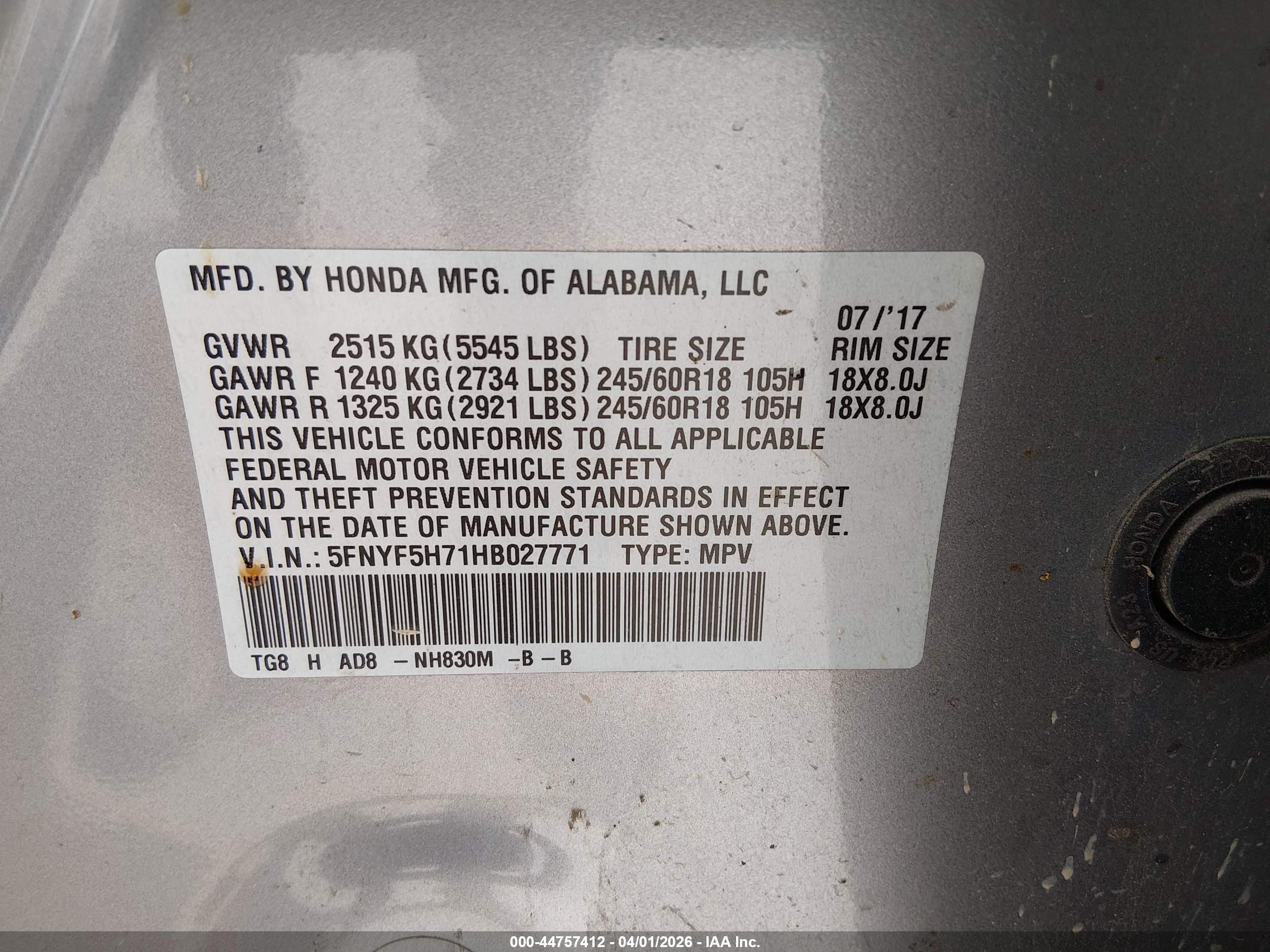 HONDA PILOT image 9
